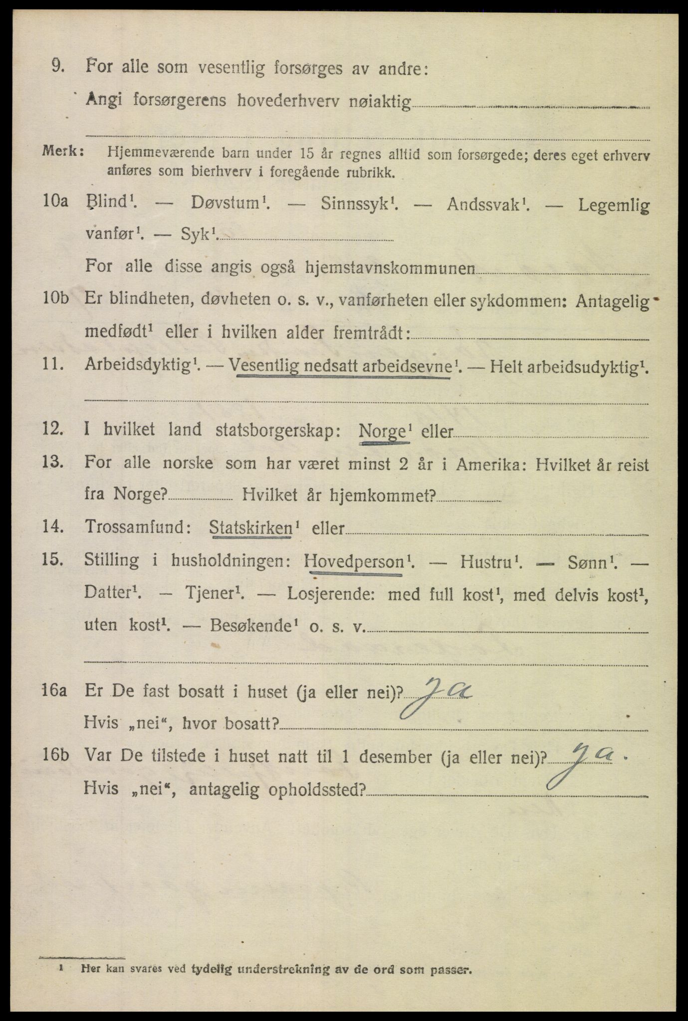 SAH, 1920 census for Nord-Aurdal, 1920, p. 6333