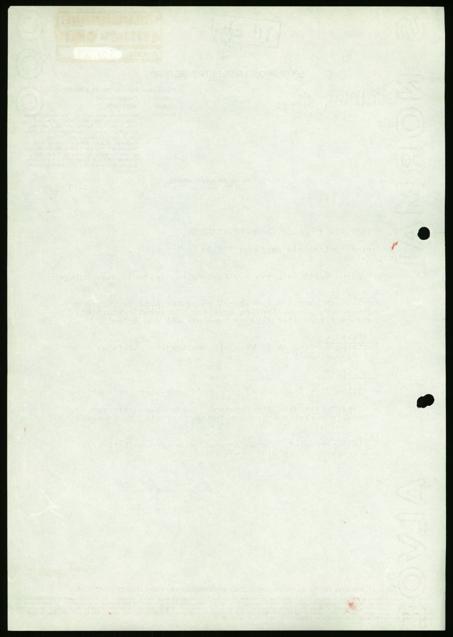 Sjøfartsdirektoratet med forløpere, generelt arkiv, AV/RA-S-1407/D/Du/Duc/L0642/0001: Skipskontrollen - Forskrifter / Forskrift om utleiebåter (2 mapper), 1978-1987, p. 344