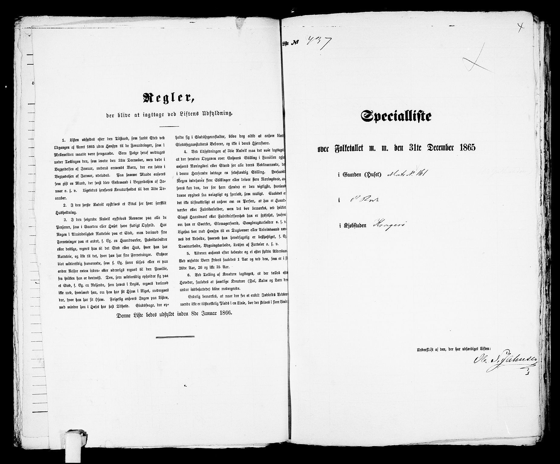 RA, 1865 census for Kragerø/Kragerø, 1865, p. 890