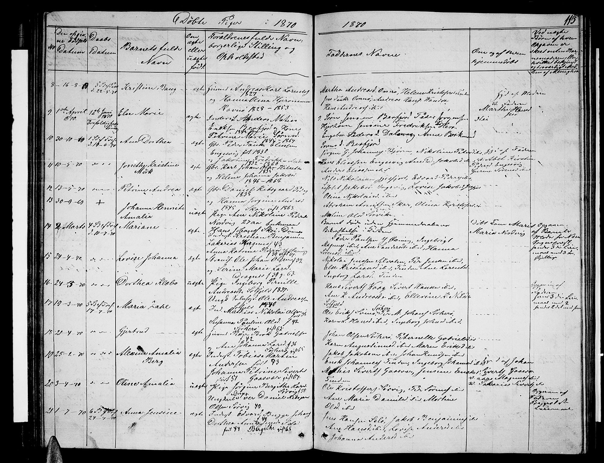 Ministerialprotokoller, klokkerbøker og fødselsregistre - Nordland, AV/SAT-A-1459/834/L0512: Parish register (copy) no. 834C03, 1862-1877, p. 113