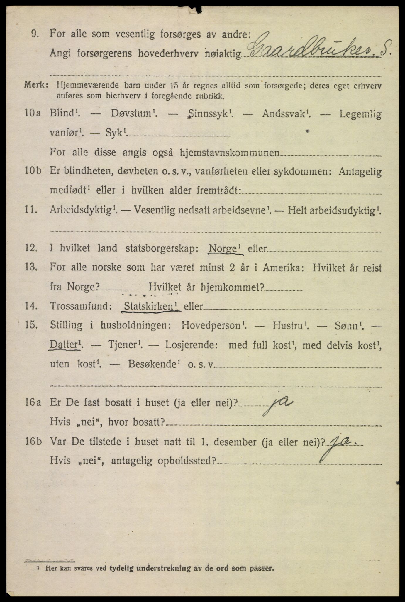 SAK, 1920 census for Greipstad, 1920, p. 1635