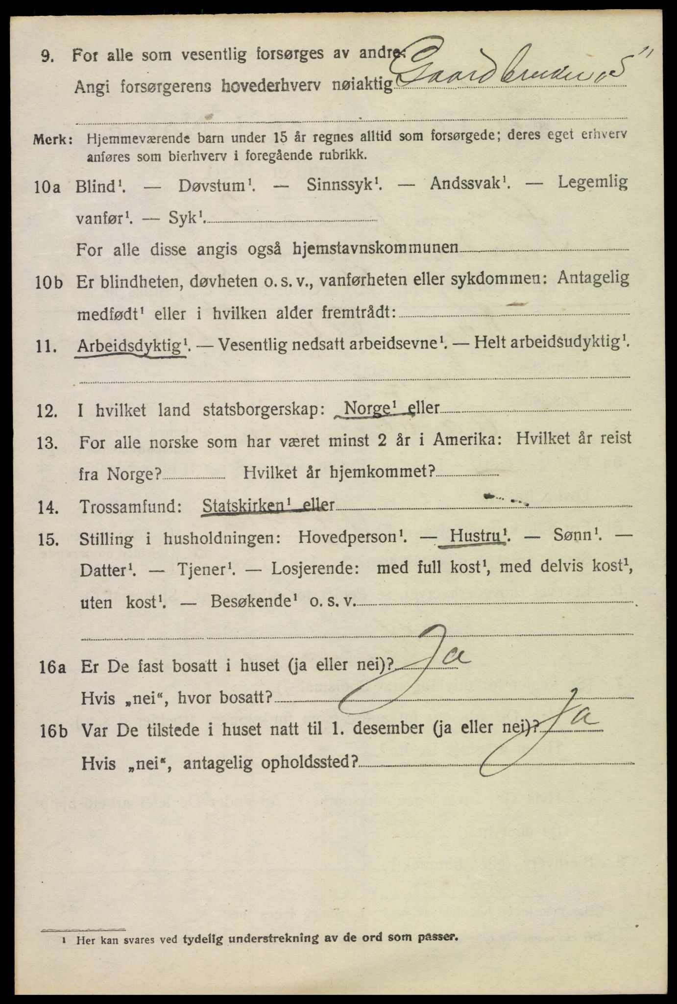 SAH, 1920 census for Søndre Land, 1920, p. 7568