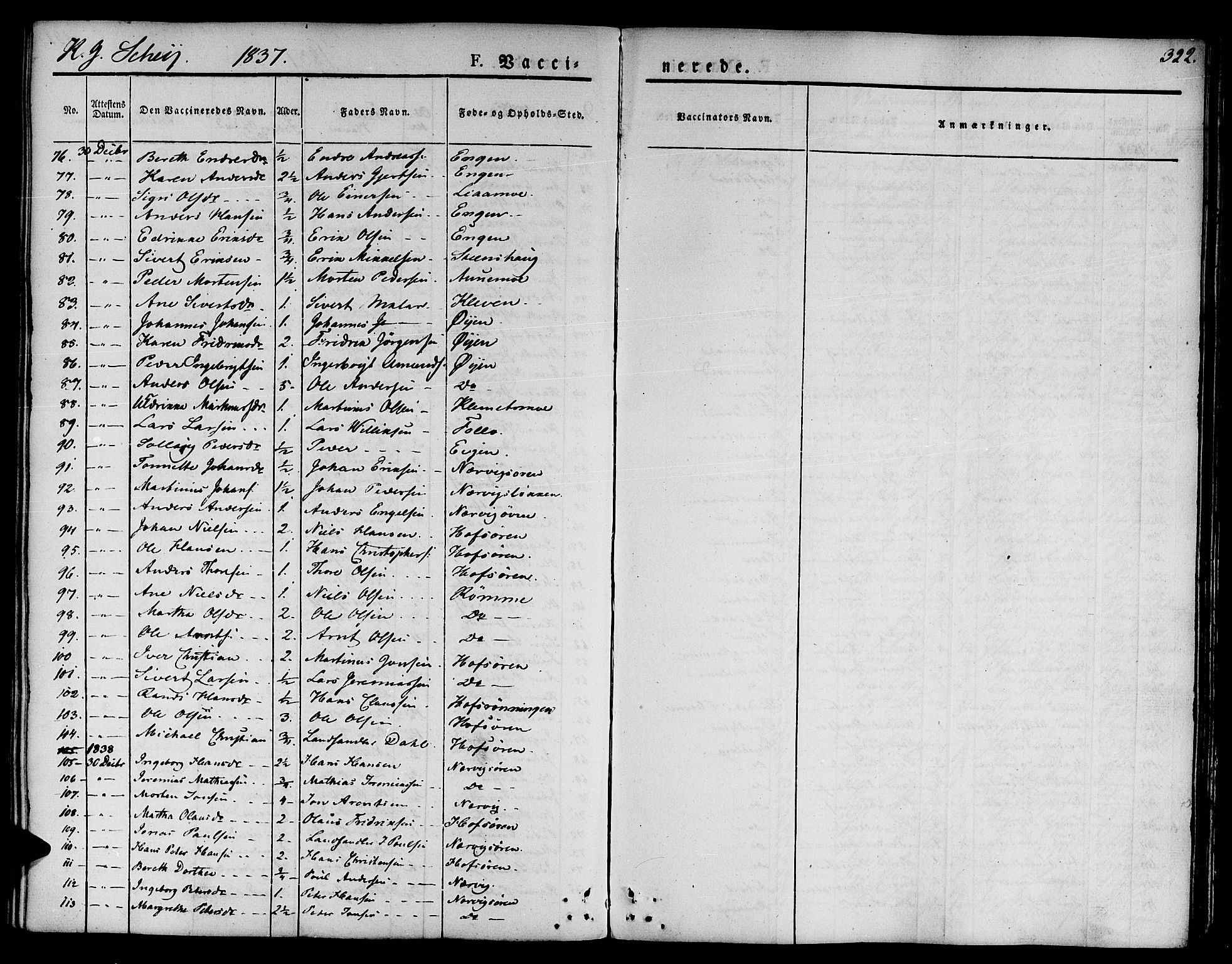 Ministerialprotokoller, klokkerbøker og fødselsregistre - Sør-Trøndelag, SAT/A-1456/668/L0804: Parish register (official) no. 668A04, 1826-1839, p. 322