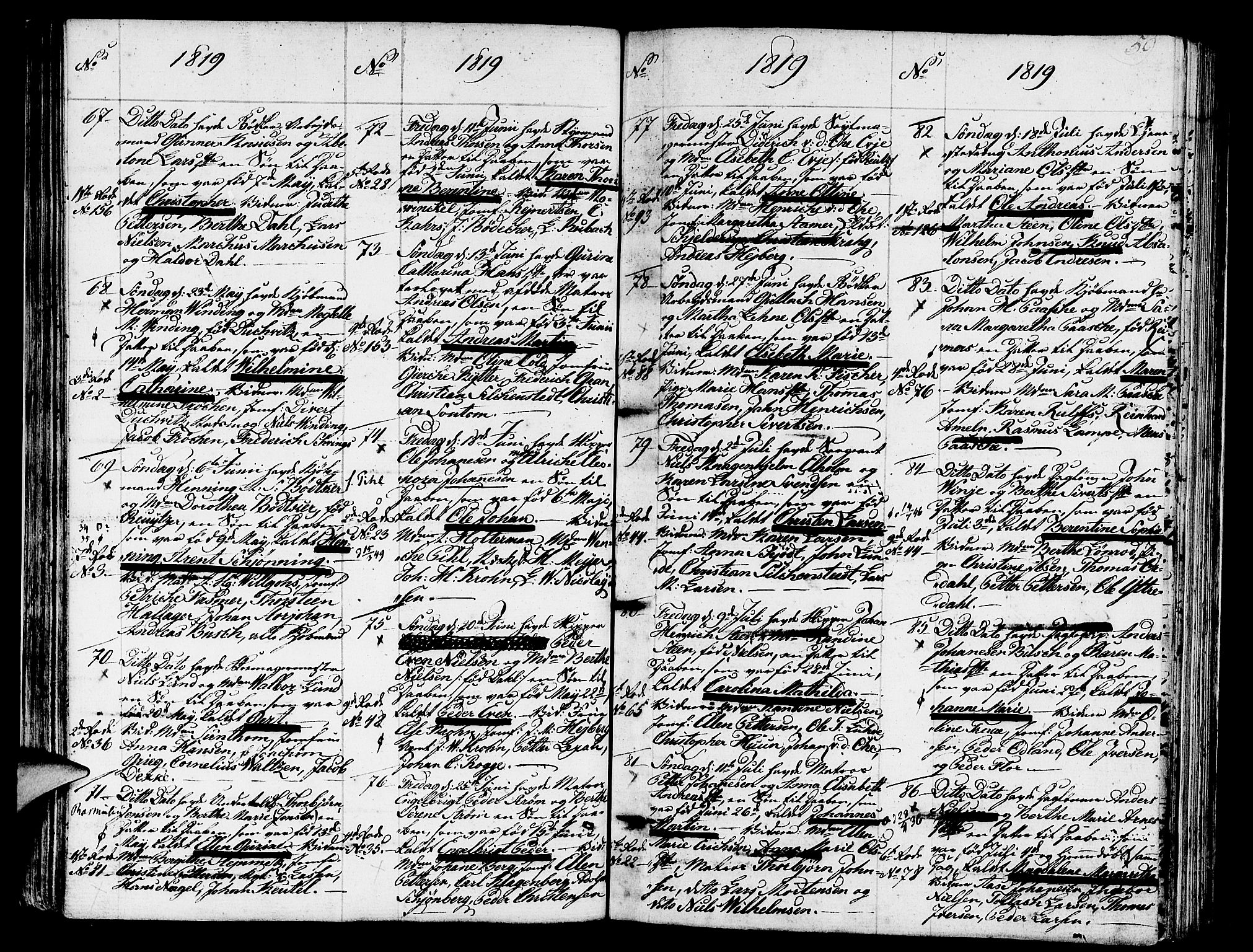 Nykirken Sokneprestembete, AV/SAB-A-77101/H/Haa/L0006: Parish register (official) no. A 6, 1808-1820, p. 59