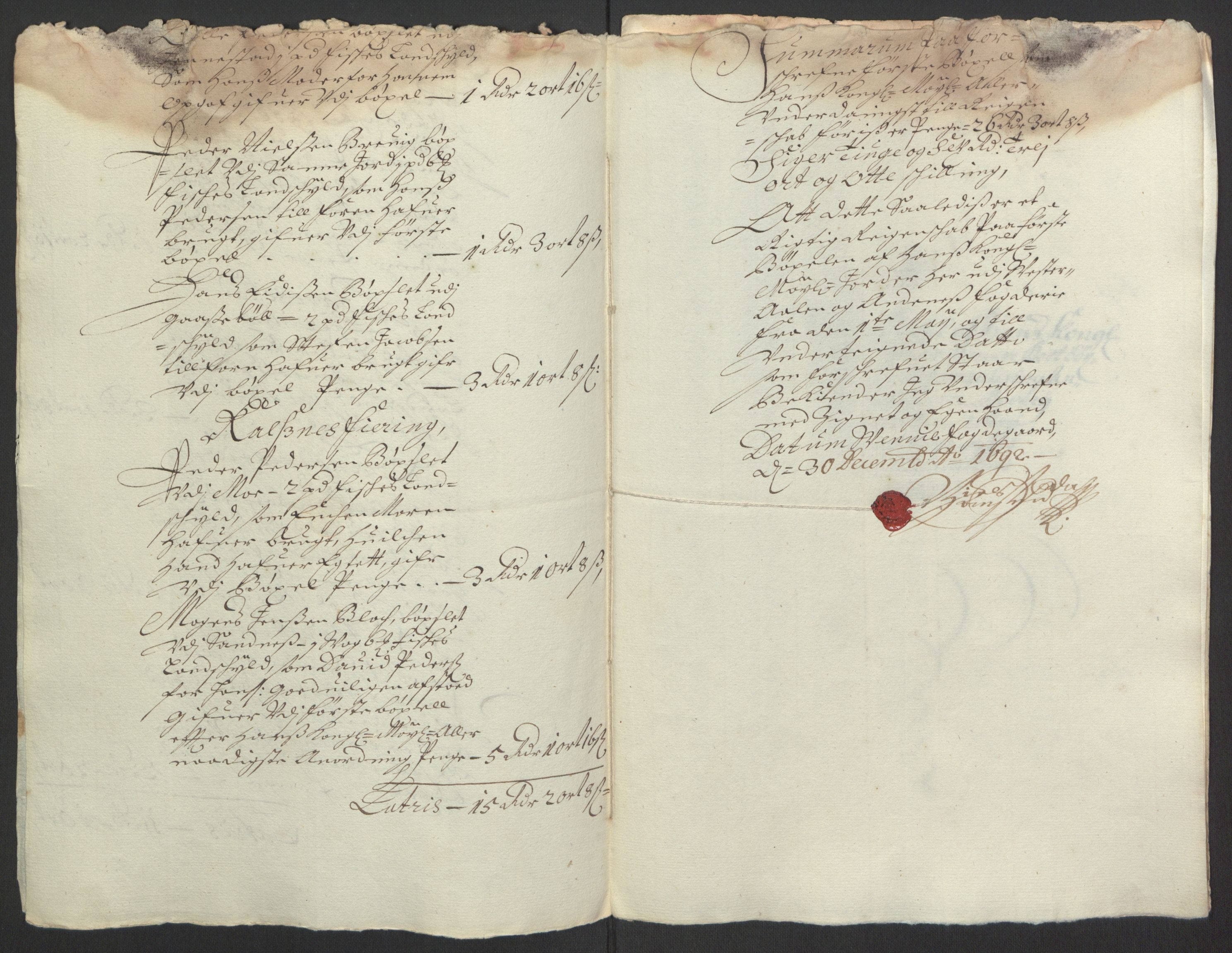 Rentekammeret inntil 1814, Reviderte regnskaper, Fogderegnskap, AV/RA-EA-4092/R67/L4676: Fogderegnskap Vesterålen, Andenes og Lofoten, 1691-1693, p. 178