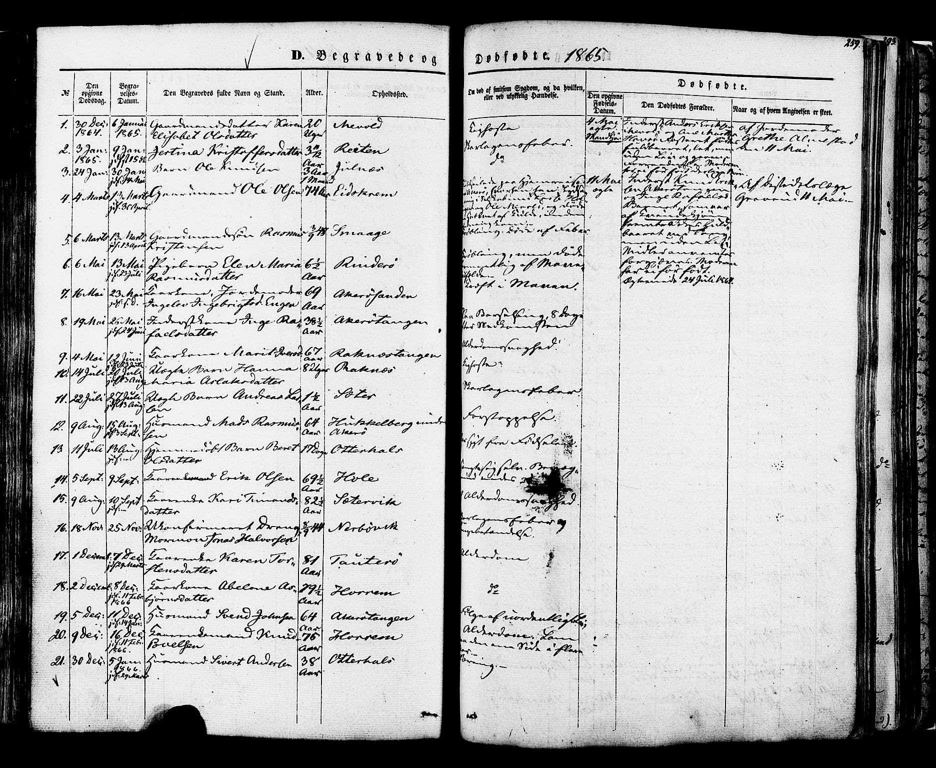 Ministerialprotokoller, klokkerbøker og fødselsregistre - Møre og Romsdal, AV/SAT-A-1454/560/L0719: Parish register (official) no. 560A03, 1845-1872, p. 259