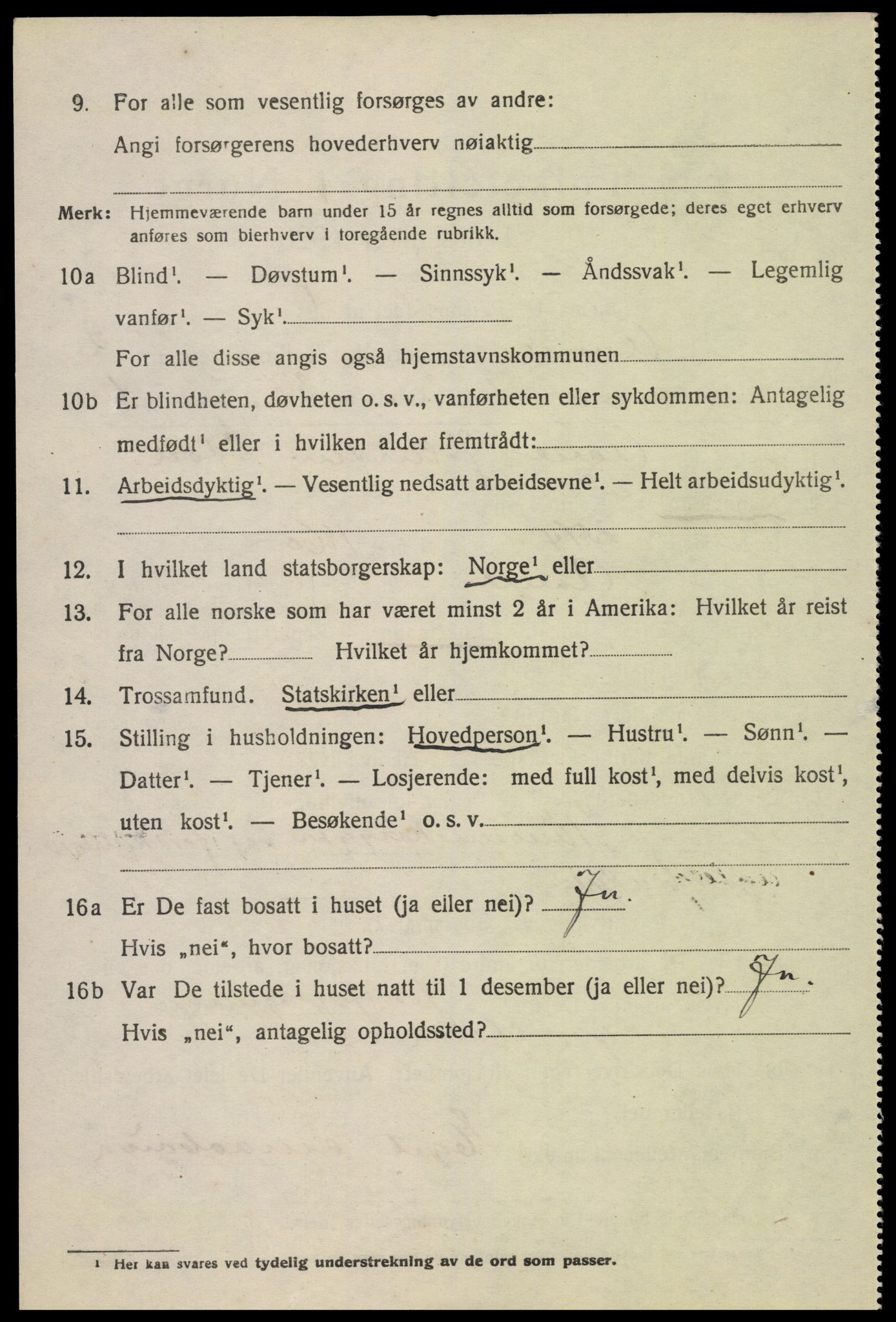 SAK, 1920 census for Åmli, 1920, p. 902