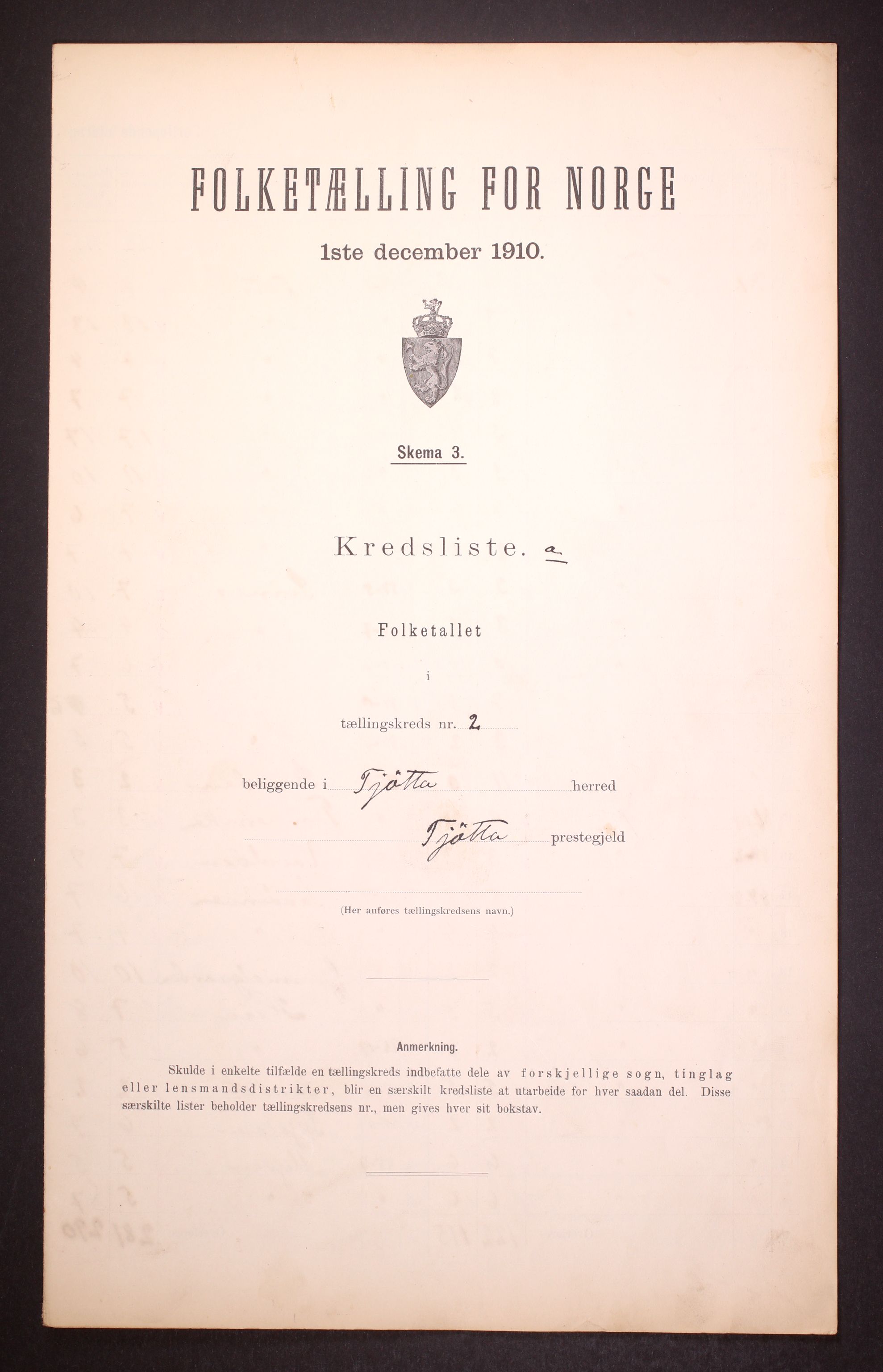 RA, 1910 census for Tjøtta, 1910, p. 10