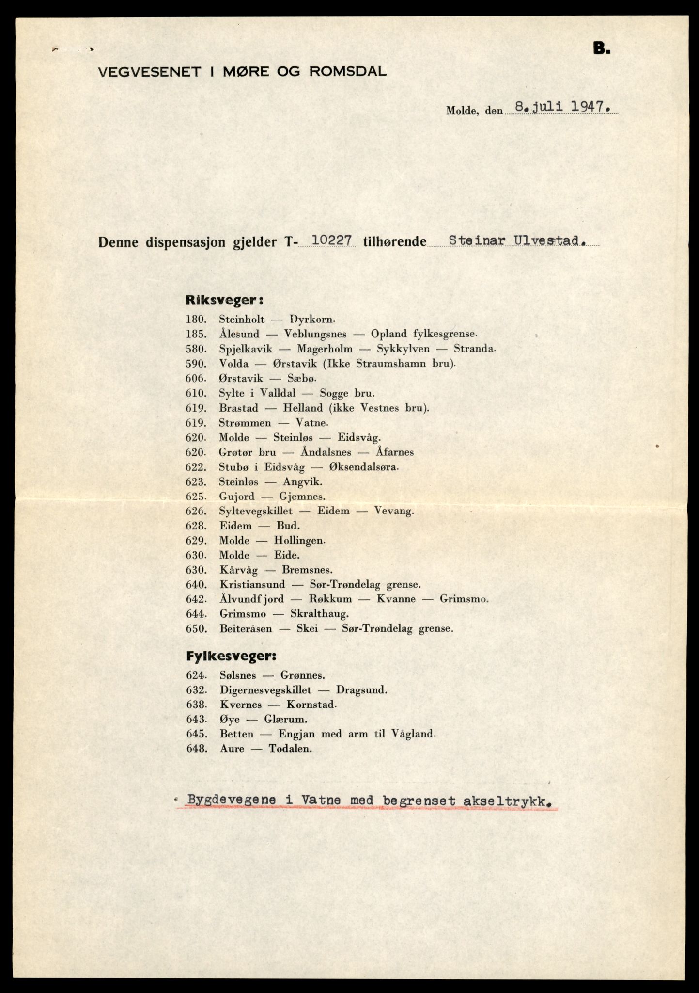 Møre og Romsdal vegkontor - Ålesund trafikkstasjon, AV/SAT-A-4099/F/Fe/L0033: Registreringskort for kjøretøy T 12151 - T 12474, 1927-1998, p. 1281