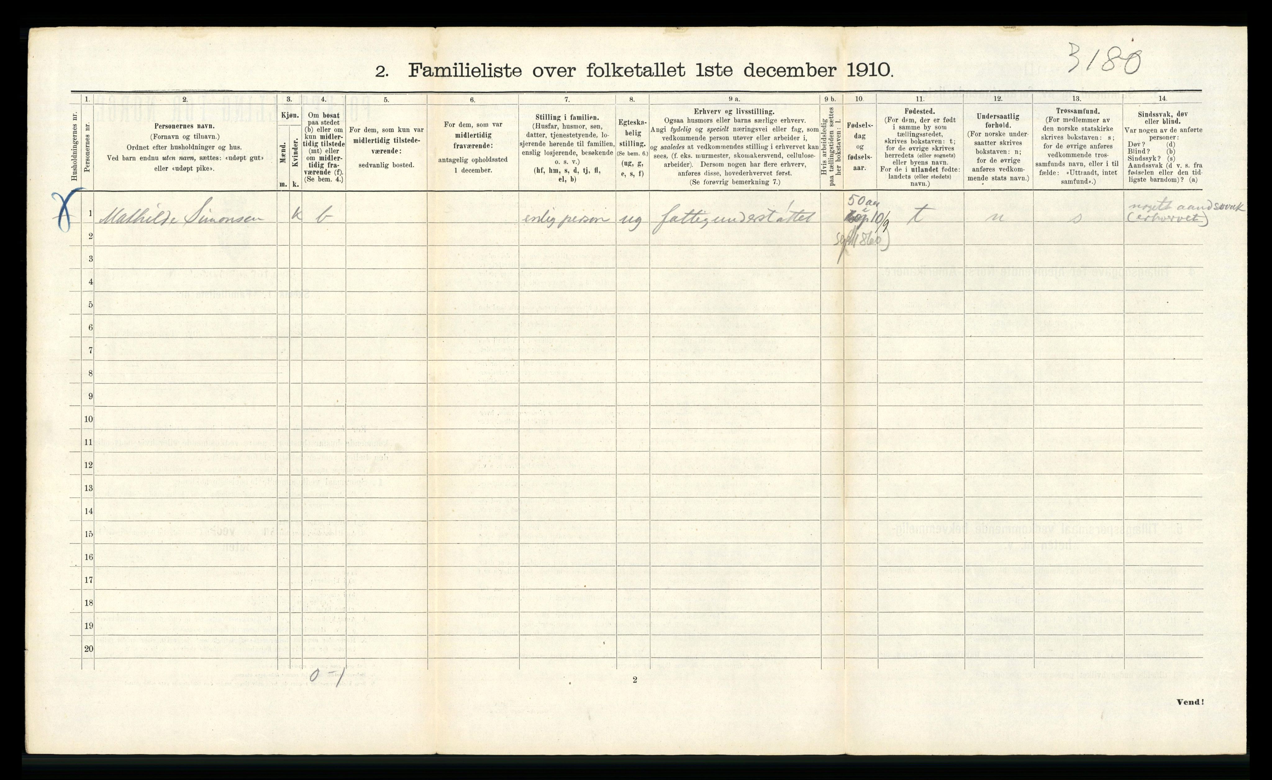 RA, 1910 census for Bergen, 1910, p. 43956