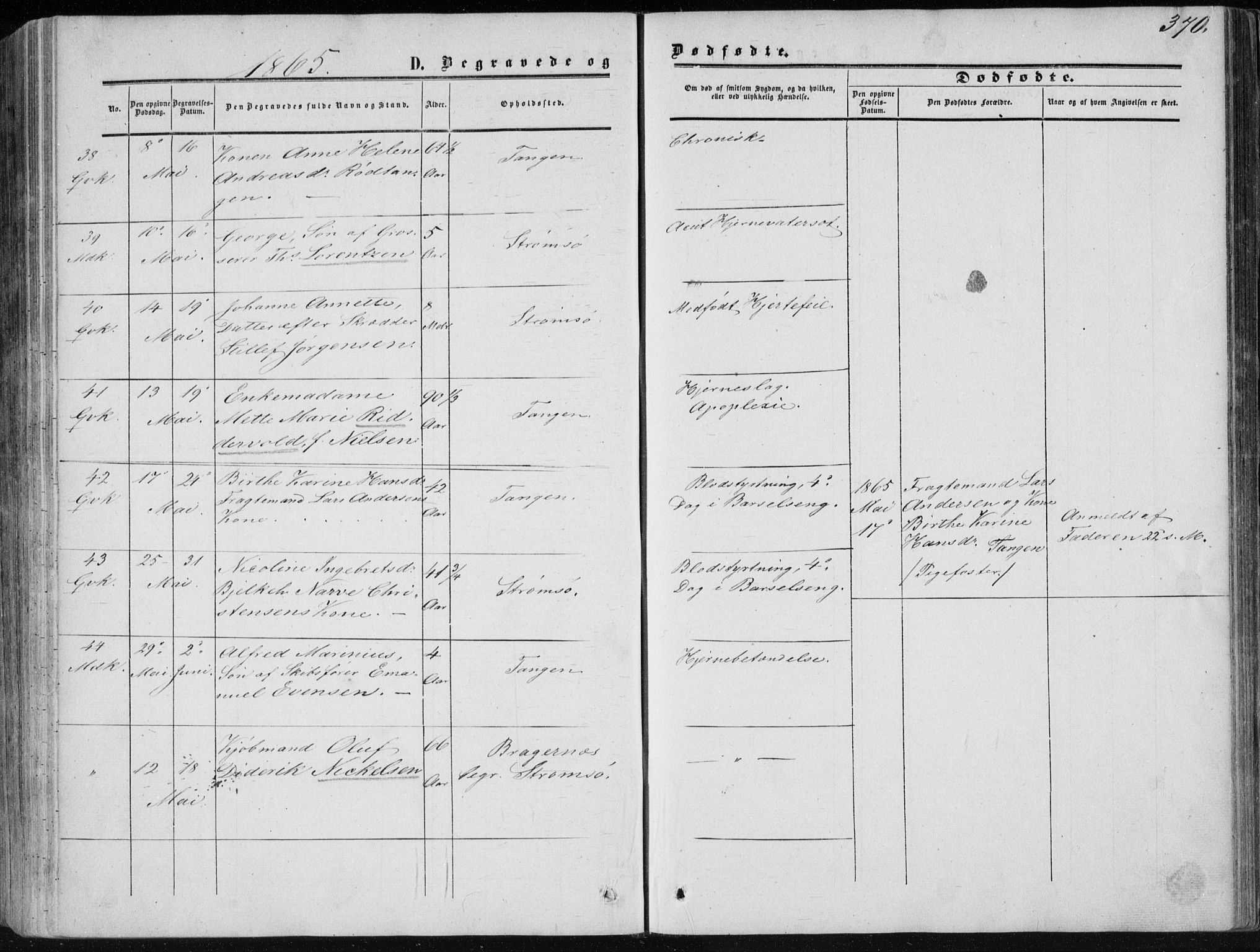Strømsø kirkebøker, SAKO/A-246/F/Fa/L0015: Parish register (official) no. I 15, 1859-1868, p. 370
