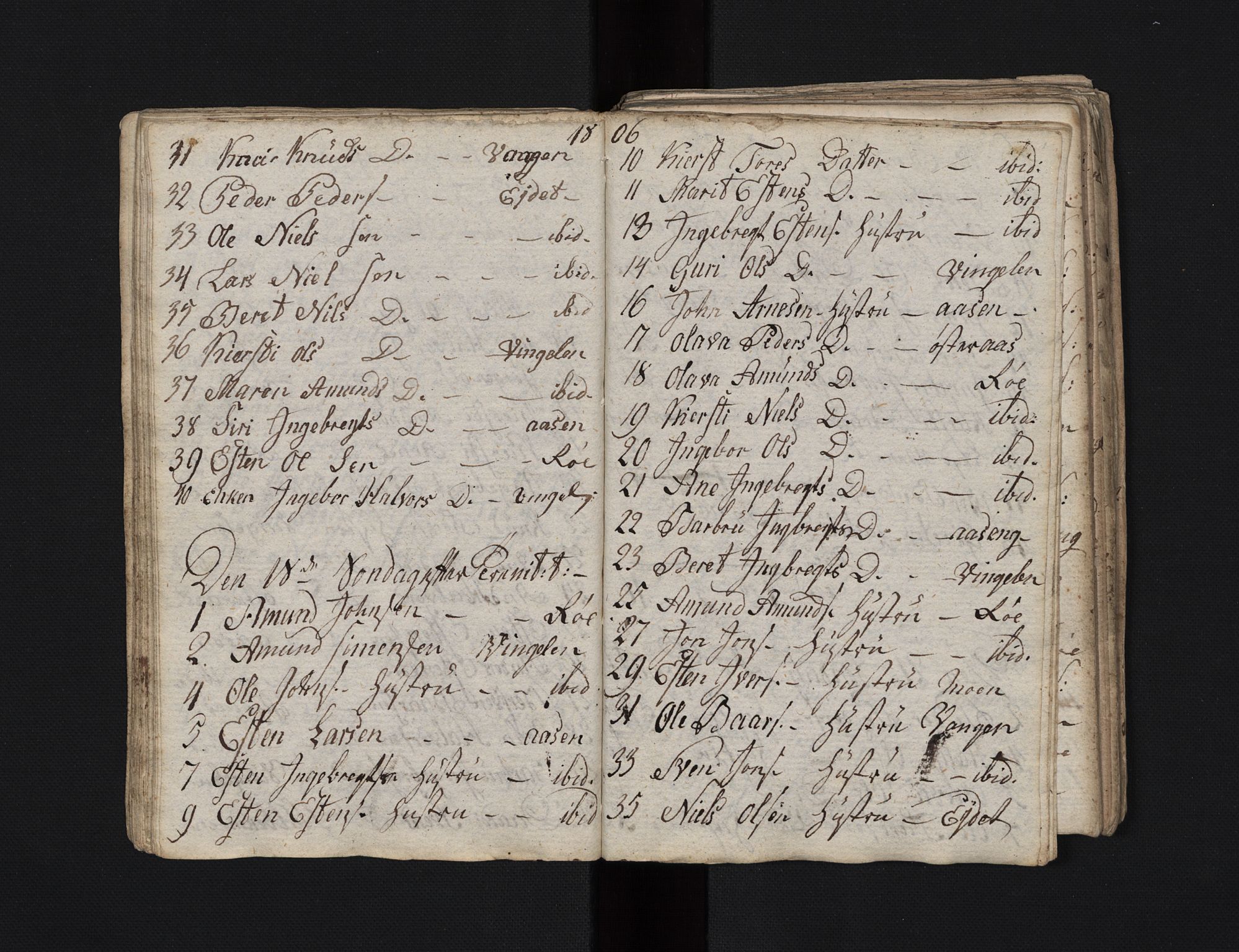 Tolga prestekontor, SAH/PREST-062/L/L0021: Parish register (copy) no. 21, 1804-1823