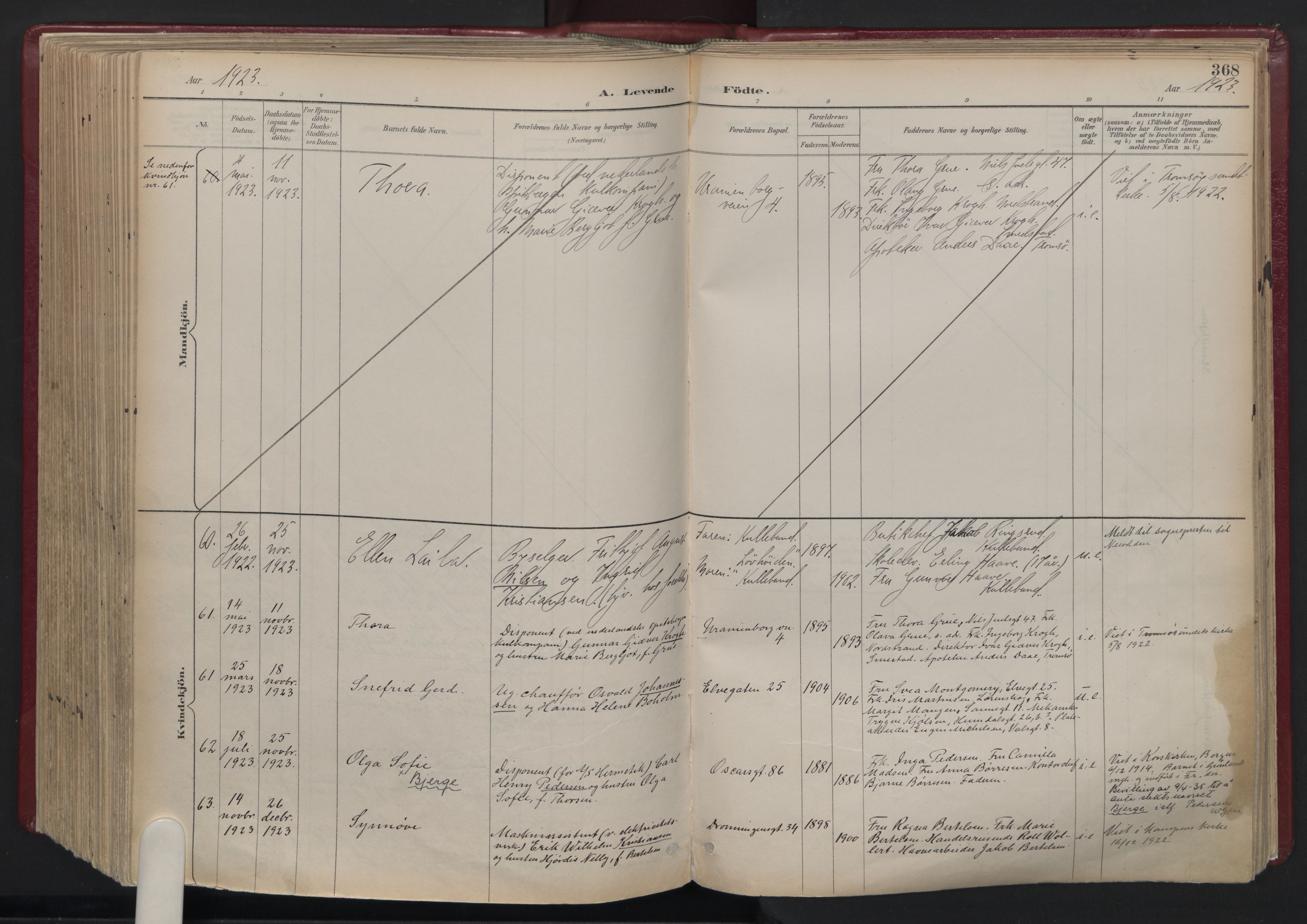 Oslo domkirke Kirkebøker, AV/SAO-A-10752/F/Fa/L0039: Parish register (official) no. 39, 1893-1932, p. 368