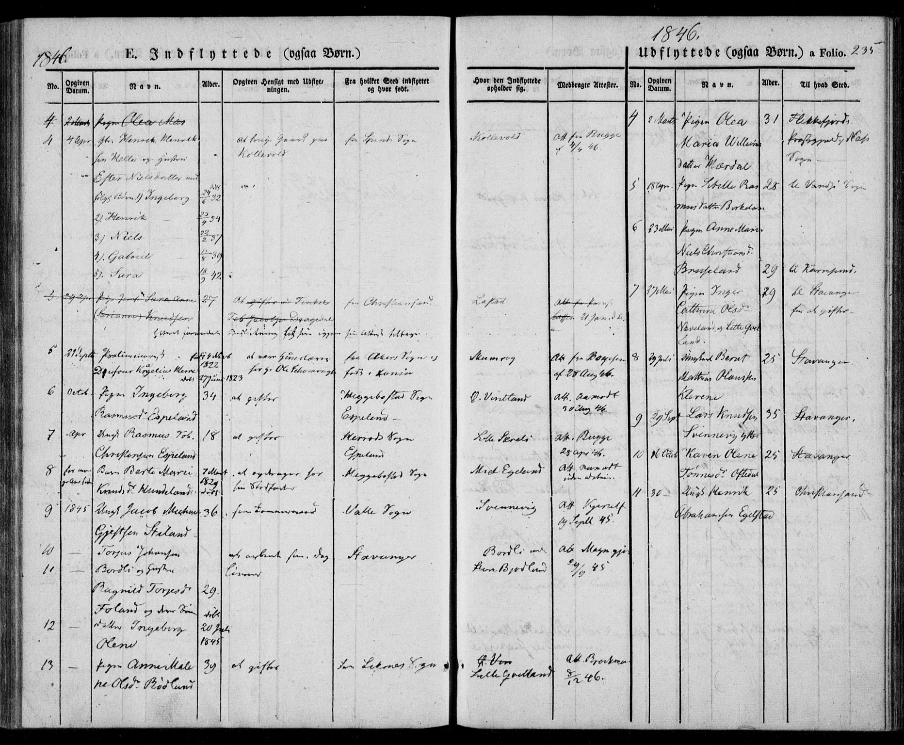 Lyngdal sokneprestkontor, AV/SAK-1111-0029/F/Fa/Fac/L0008: Parish register (official) no. A 8, 1837-1852, p. 235