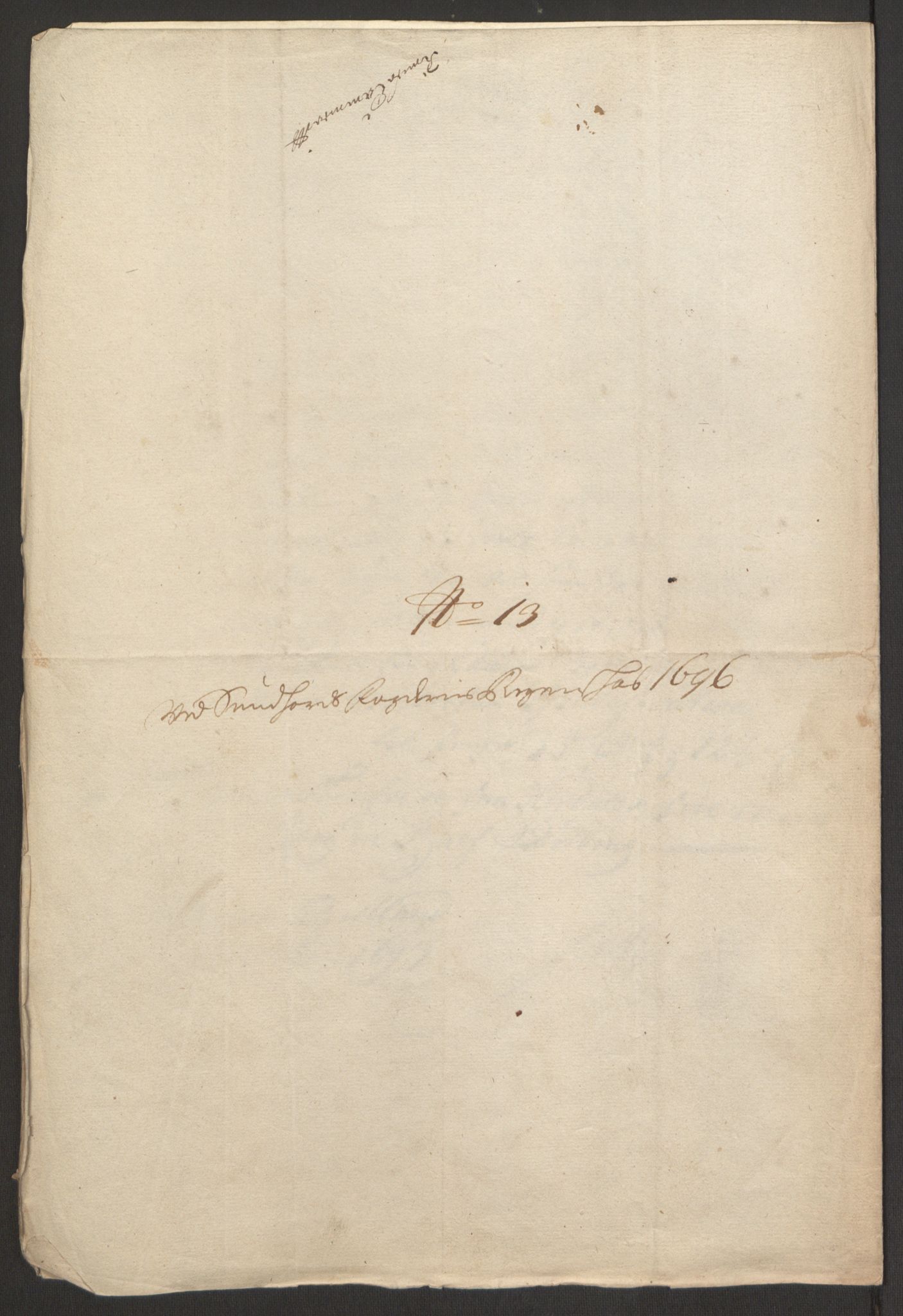 Rentekammeret inntil 1814, Reviderte regnskaper, Fogderegnskap, AV/RA-EA-4092/R48/L2976: Fogderegnskap Sunnhordland og Hardanger, 1695-1696, p. 421