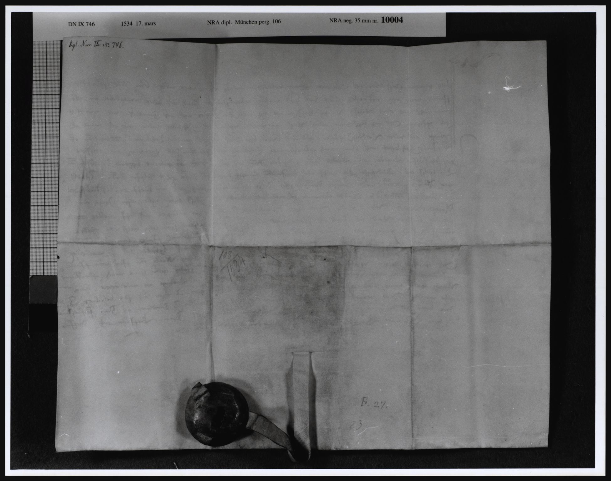 Riksarkivets diplomsamling, AV/RA-EA-5965/F13/F13a/L0023: Pergament nr. 106, 1534, p. 4