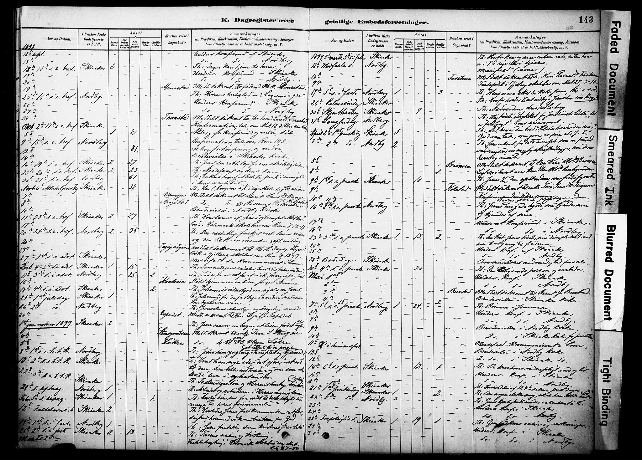 Skjåk prestekontor, AV/SAH-PREST-072/H/Ha/Haa/L0002: Parish register (official) no. 2, 1878-1907, p. 143