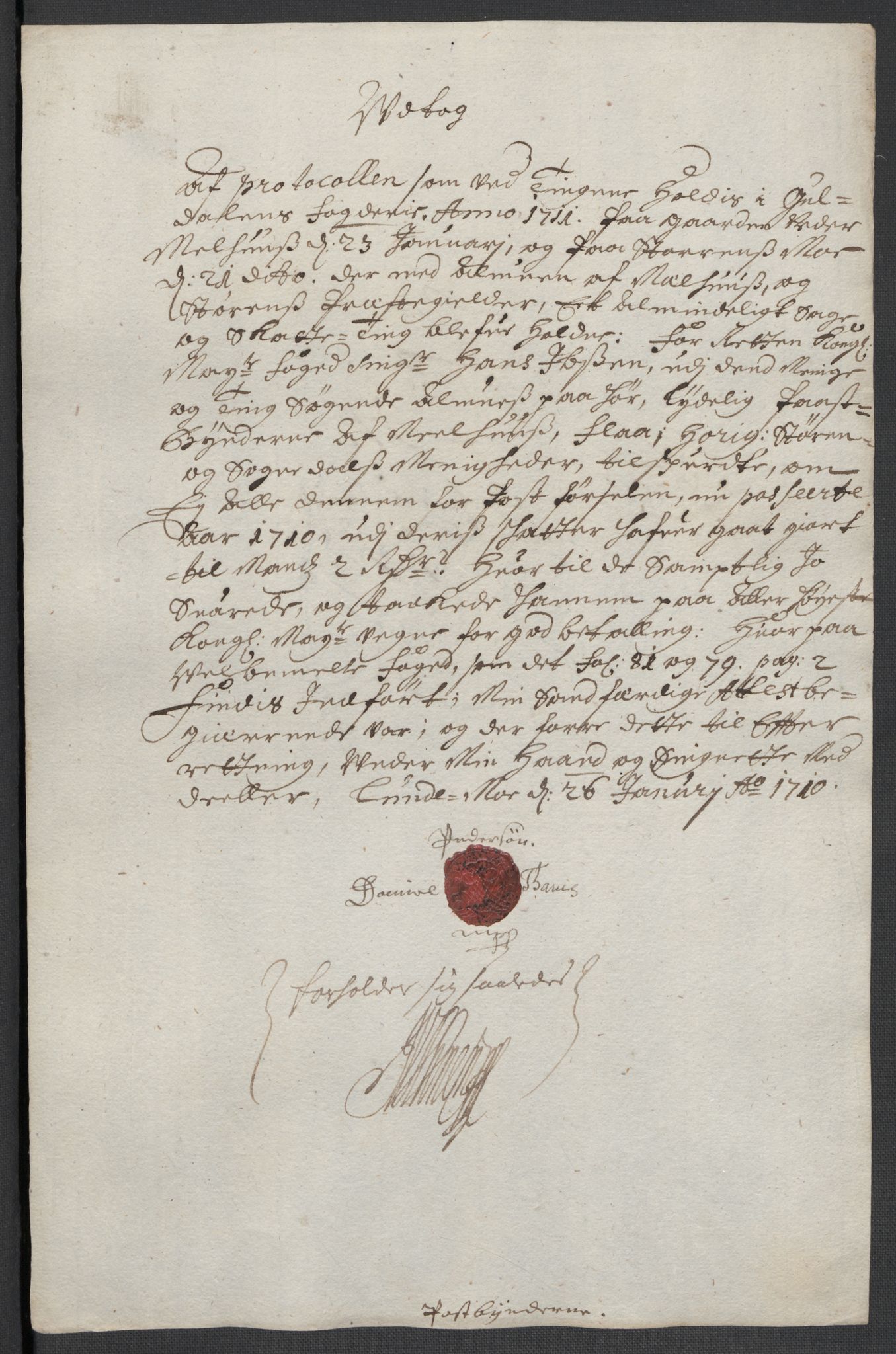 Rentekammeret inntil 1814, Reviderte regnskaper, Fogderegnskap, RA/EA-4092/R60/L3960: Fogderegnskap Orkdal og Gauldal, 1710, p. 410