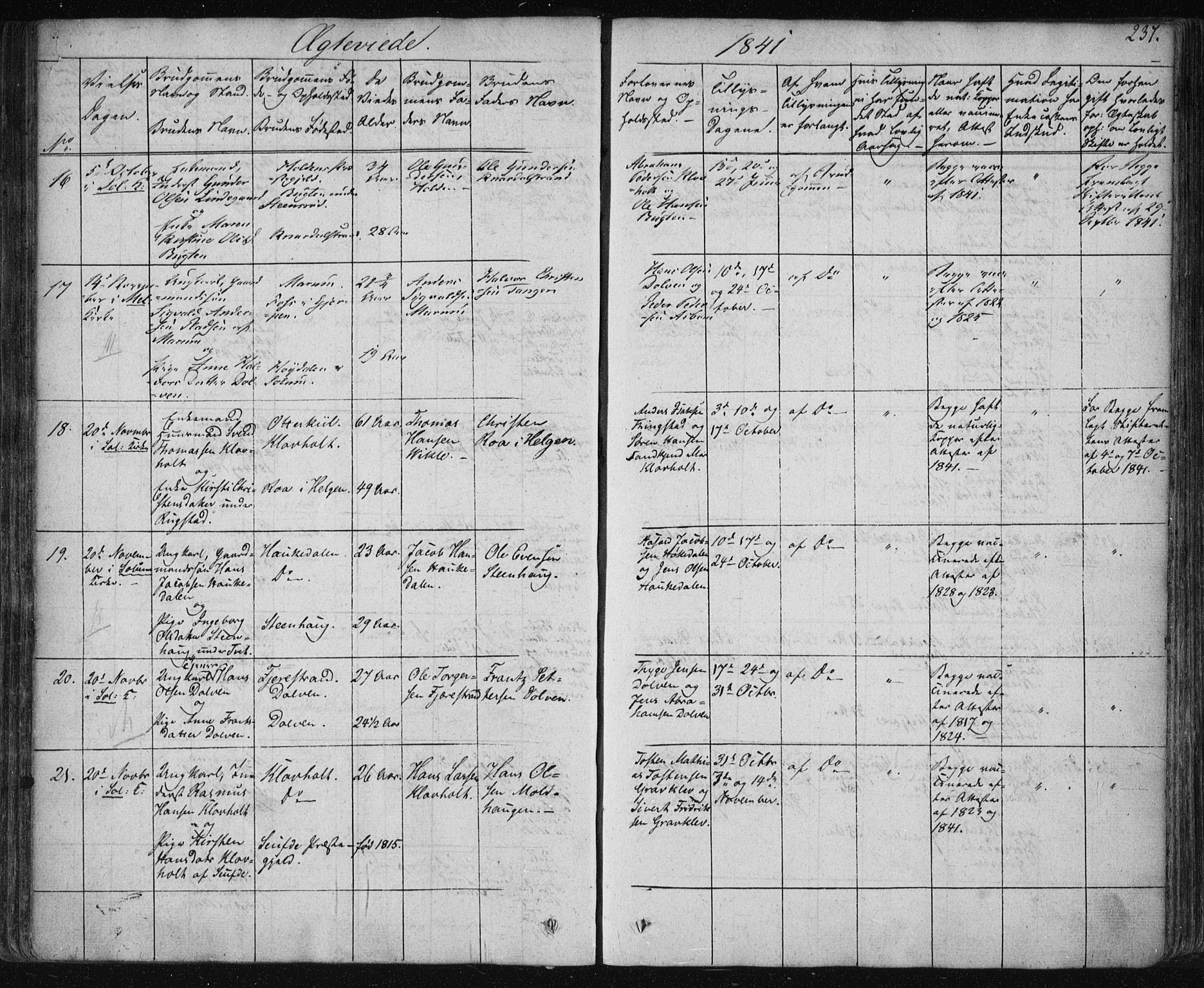 Solum kirkebøker, SAKO/A-306/F/Fa/L0005: Parish register (official) no. I 5, 1833-1843, p. 237