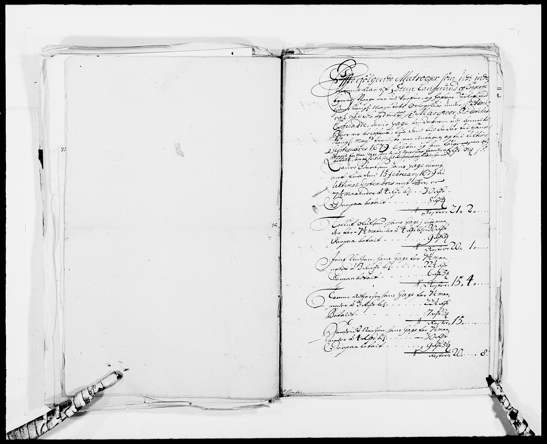 Rentekammeret inntil 1814, Reviderte regnskaper, Byregnskaper, RA/EA-4066/R/Rj/L0193: [J3] Kontribusjonsregnskap (med Langesund, Brevik, Porsgrunn og Kragerø), 1663-1691, p. 471