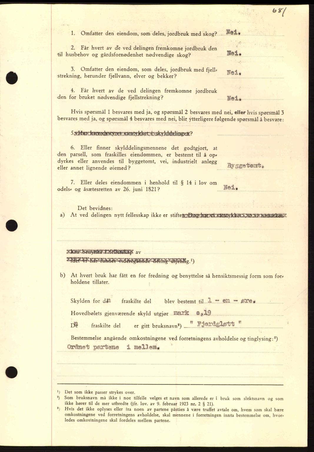 Nordmøre sorenskriveri, AV/SAT-A-4132/1/2/2Ca: Mortgage book no. A93, 1942-1942, Diary no: : 2330/1942