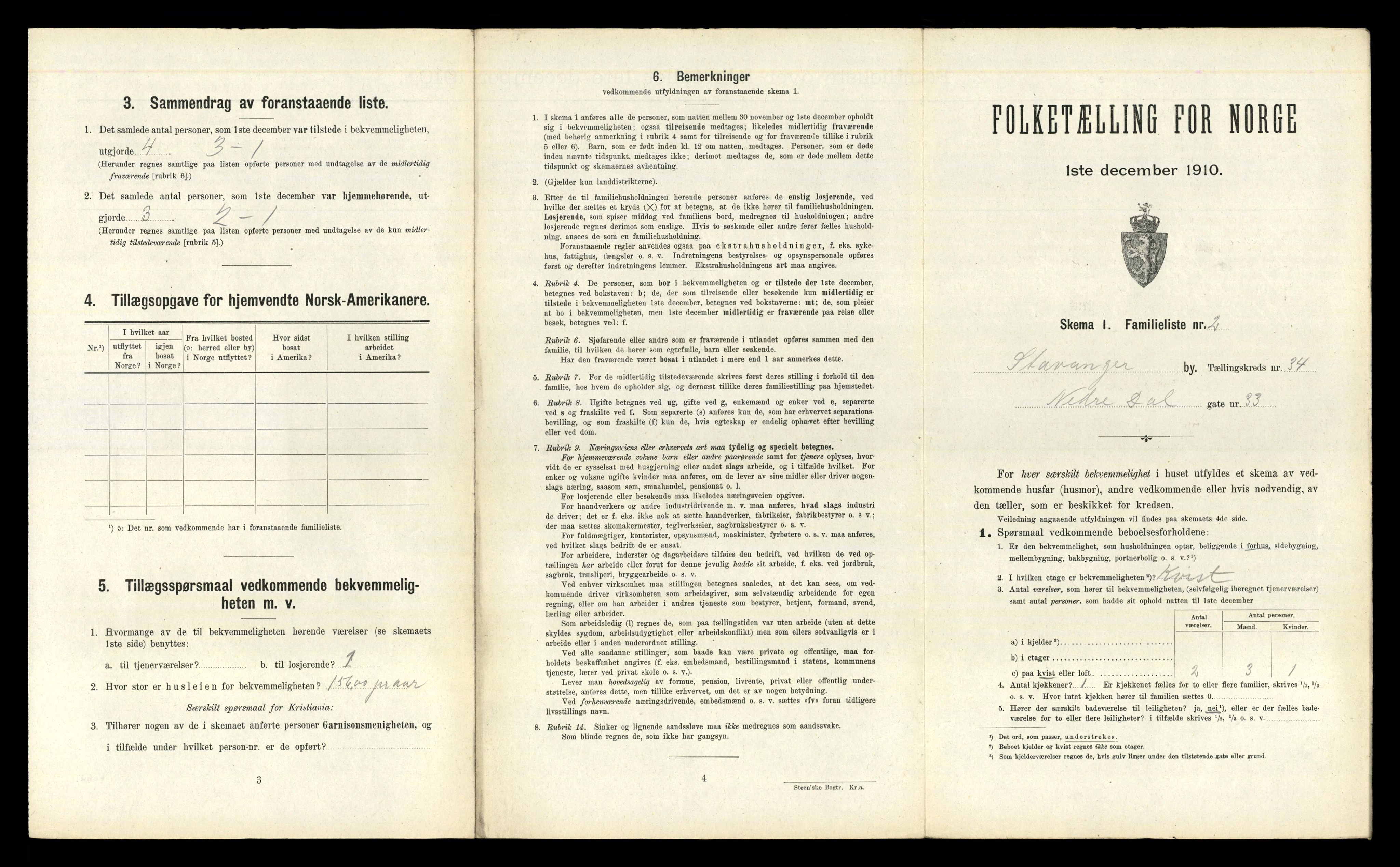 RA, 1910 census for Stavanger, 1910, p. 21732