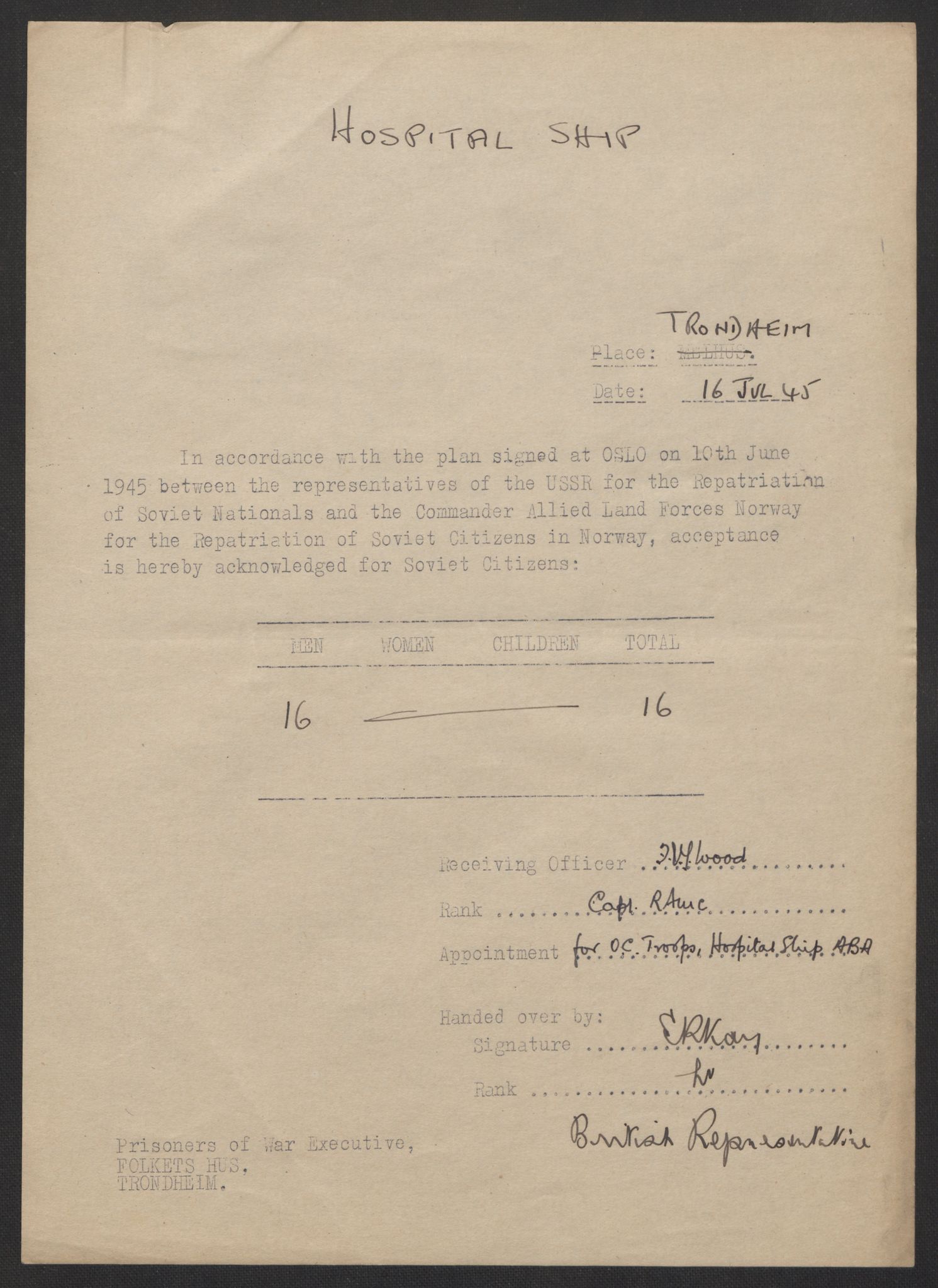 Flyktnings- og fangedirektoratet, Repatrieringskontoret, RA/S-1681/D/Db/L0017: Displaced Persons (DPs) og sivile tyskere, 1945-1948, p. 93