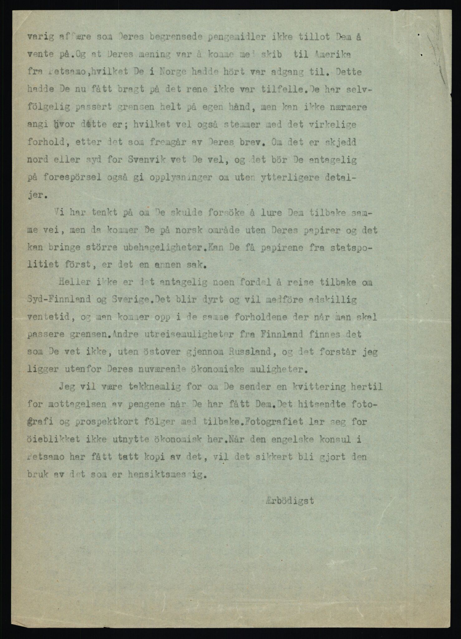 Forsvaret, Forsvarets krigshistoriske avdeling, AV/RA-RAFA-2017/Y/Ya/L0006: II-C-11-11,2 - Utenriksdepartementet.  Legasjonen i Helsingfors., 1940-1946, p. 396