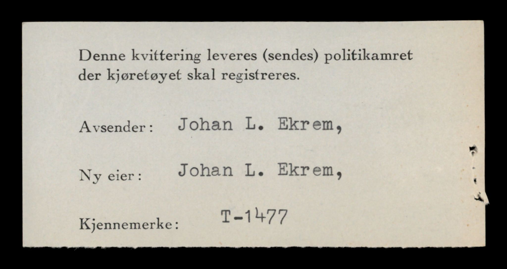 Møre og Romsdal vegkontor - Ålesund trafikkstasjon, SAT/A-4099/F/Fe/L0013: Registreringskort for kjøretøy T 1451 - T 1564, 1927-1998, p. 504