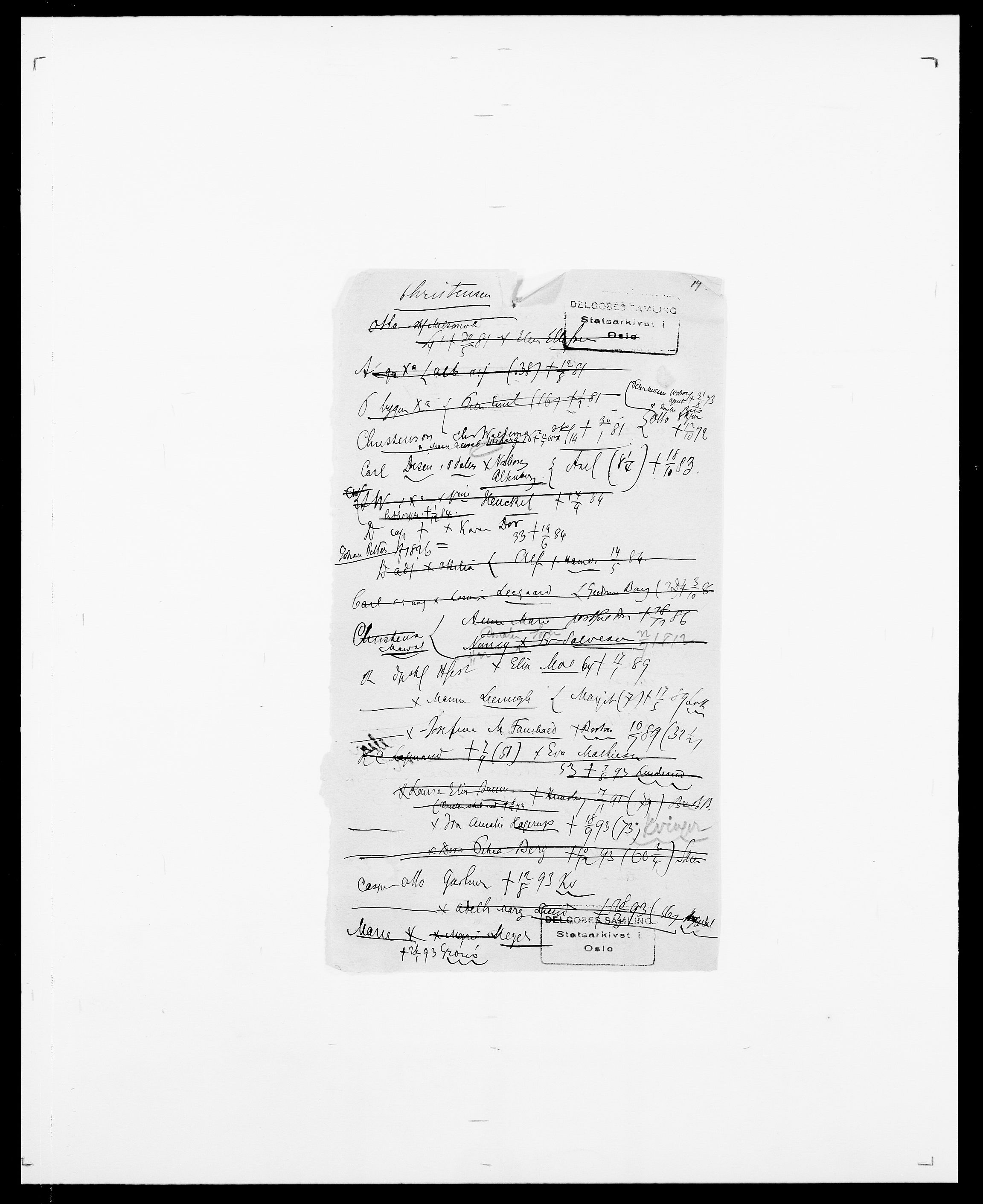 Delgobe, Charles Antoine - samling, AV/SAO-PAO-0038/D/Da/L0008: Capjon - Dagenbolt, p. 217