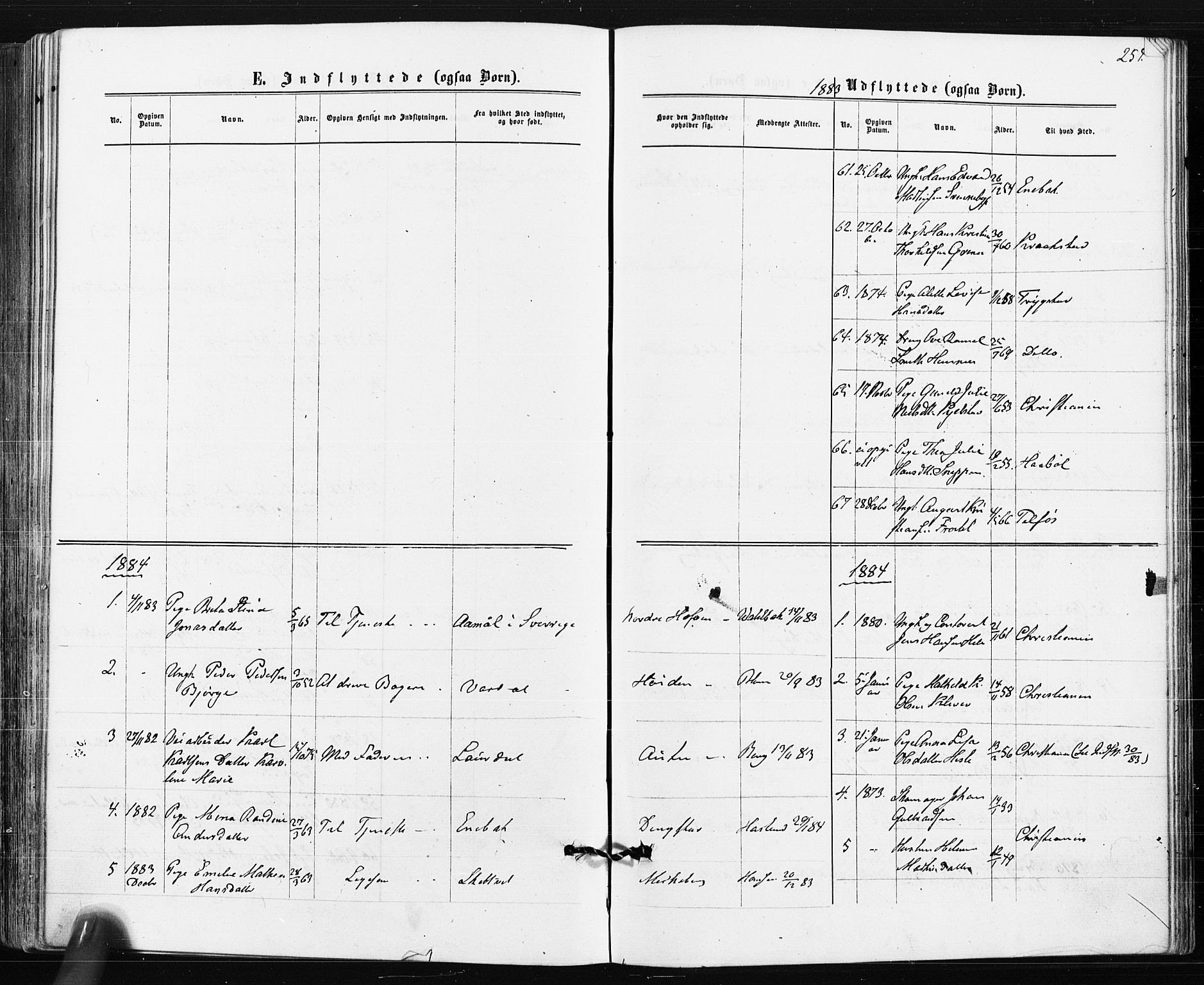 Spydeberg prestekontor Kirkebøker, SAO/A-10924/F/Fa/L0007: Parish register (official) no. I 7, 1875-1885, p. 254