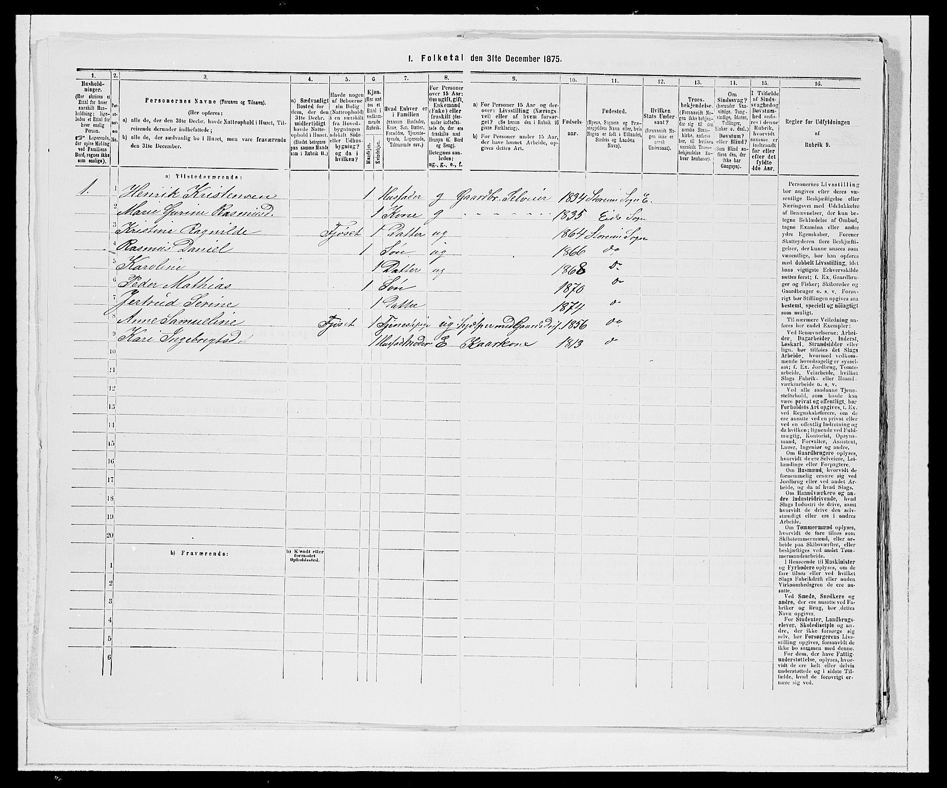 SAB, 1875 Census for 1443P Eid, 1875, p. 894