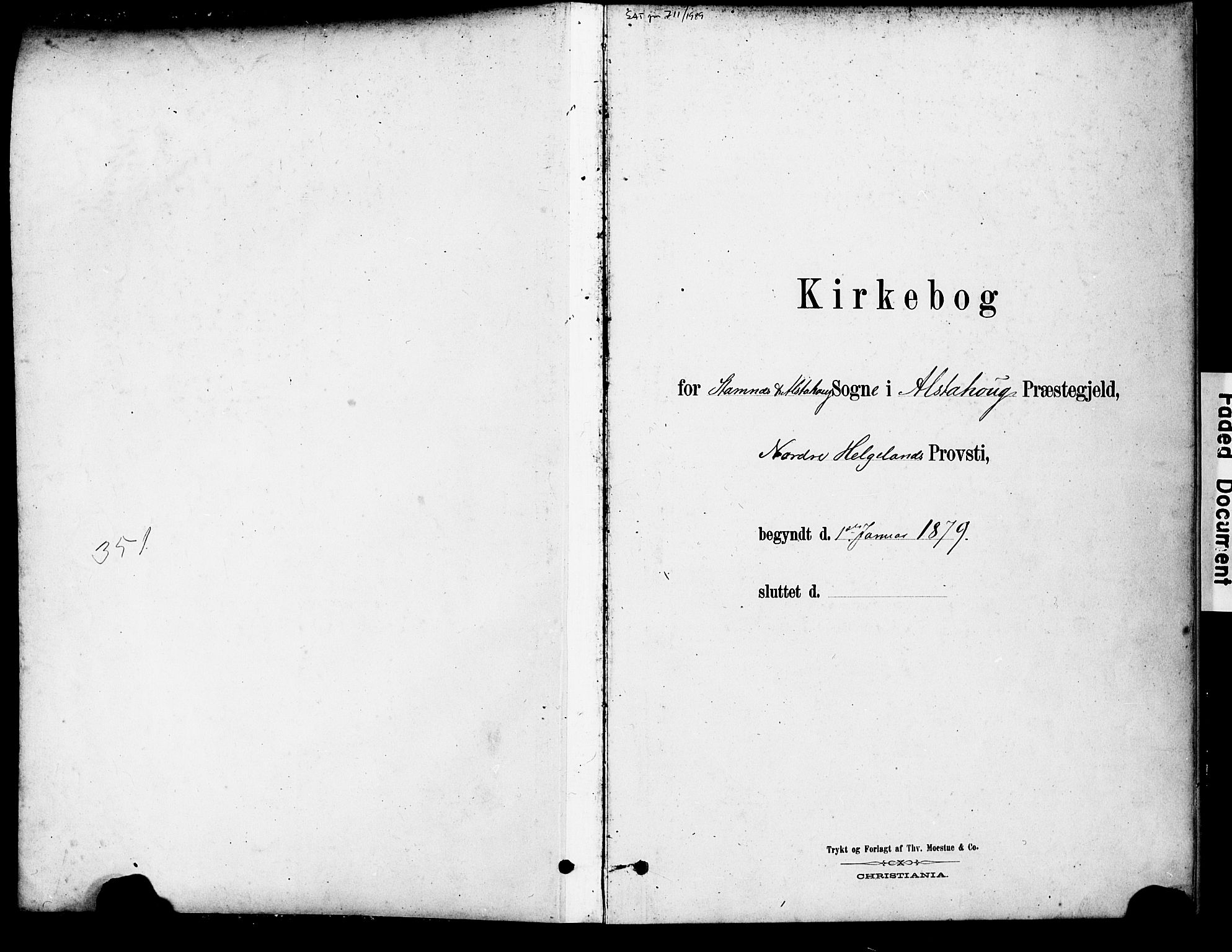 Ministerialprotokoller, klokkerbøker og fødselsregistre - Nordland, SAT/A-1459/830/L0450: Parish register (official) no. 830A14, 1879-1896