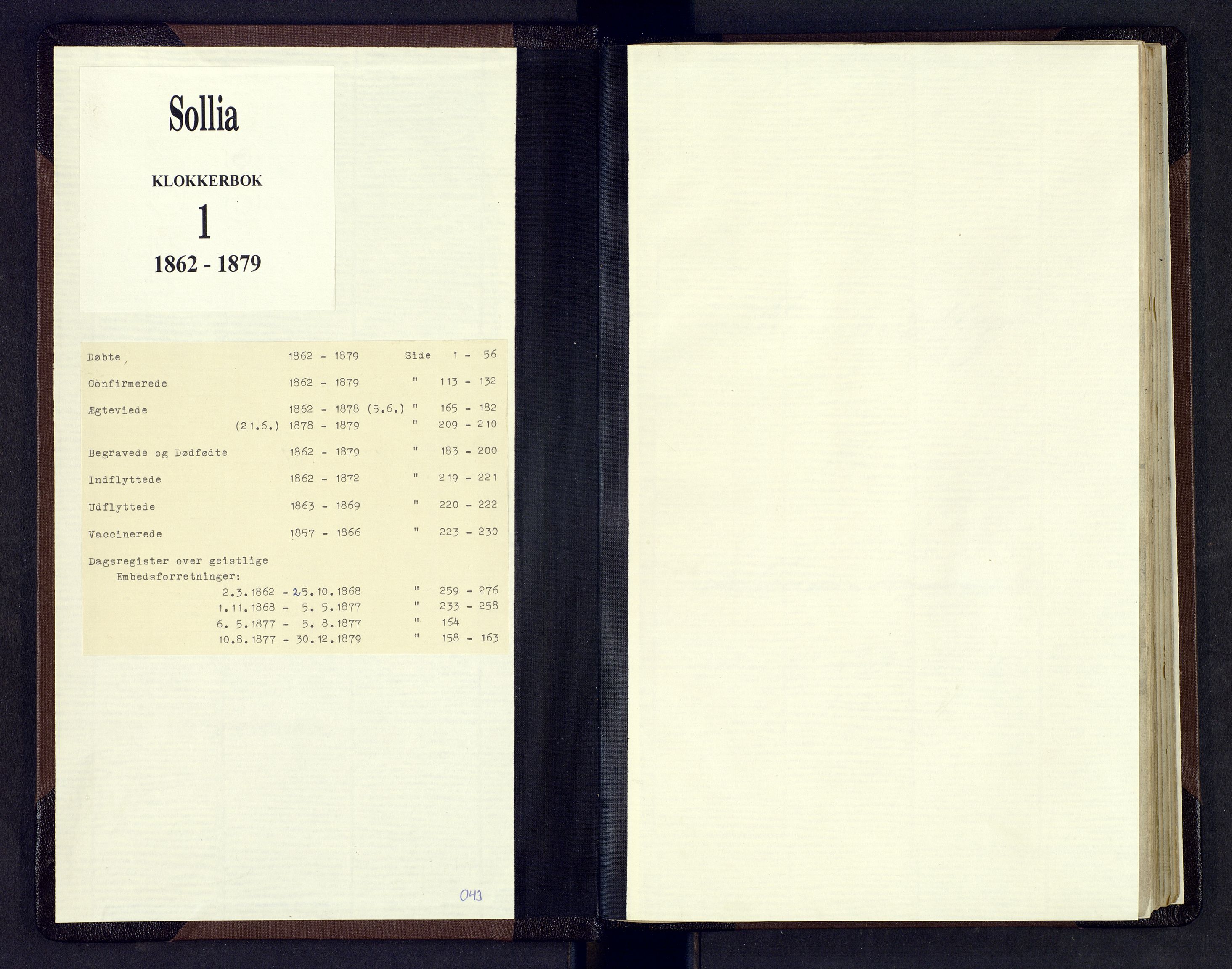 Sollia prestekontor, SAH/PREST-050/H/Ha/Hab/L0001: Parish register (copy) no. 1, 1862-1879