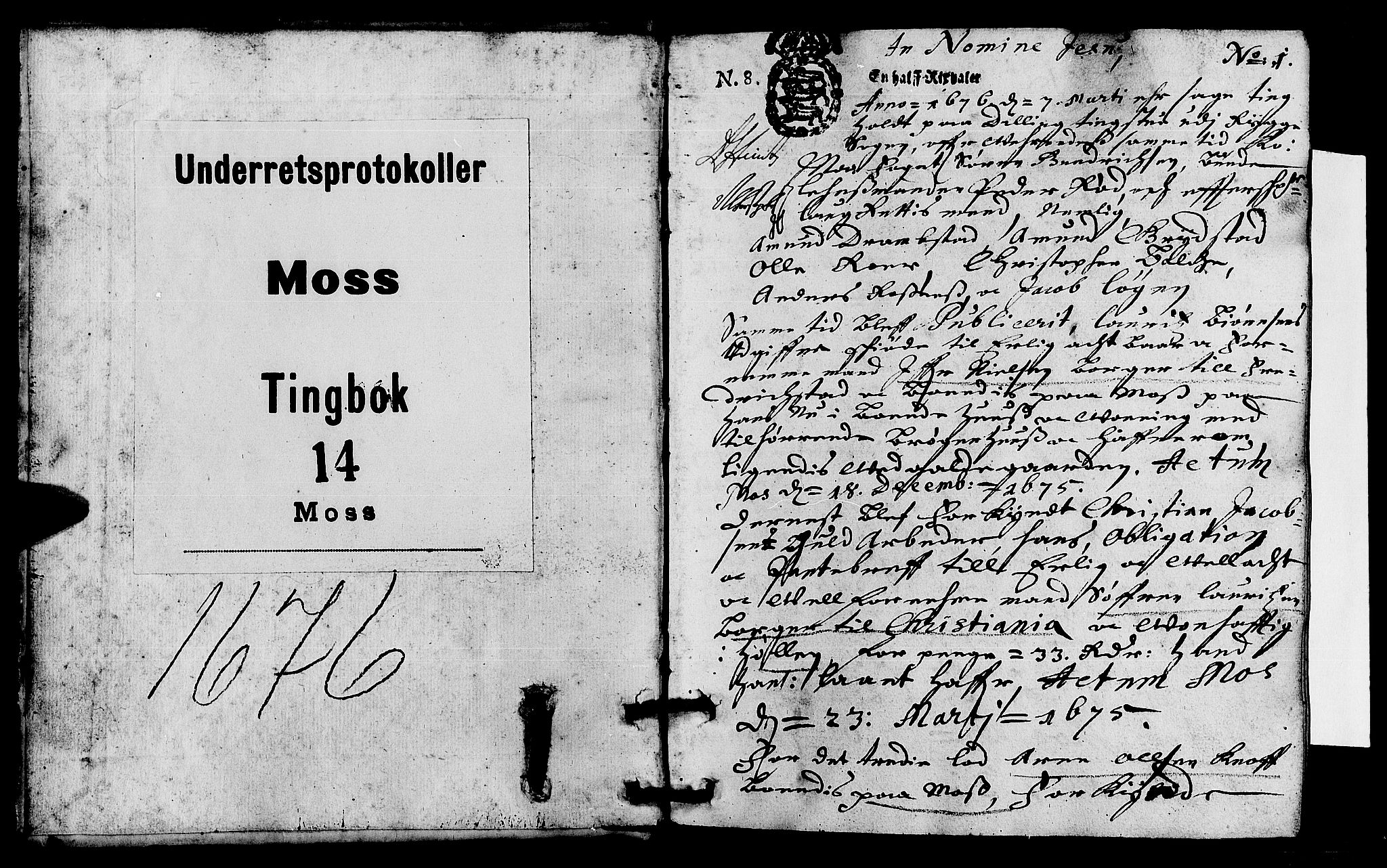 Moss sorenskriveri, SAO/A-10168, 1676-1677, p. 0b-1a