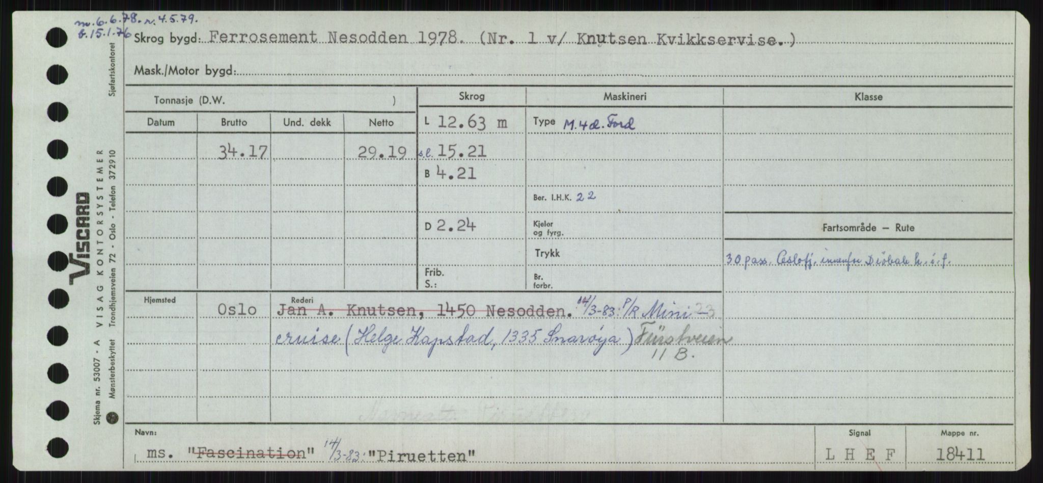 Sjøfartsdirektoratet med forløpere, Skipsmålingen, RA/S-1627/H/Ha/L0004/0002: Fartøy, Mas-R / Fartøy, Odin-R, p. 319