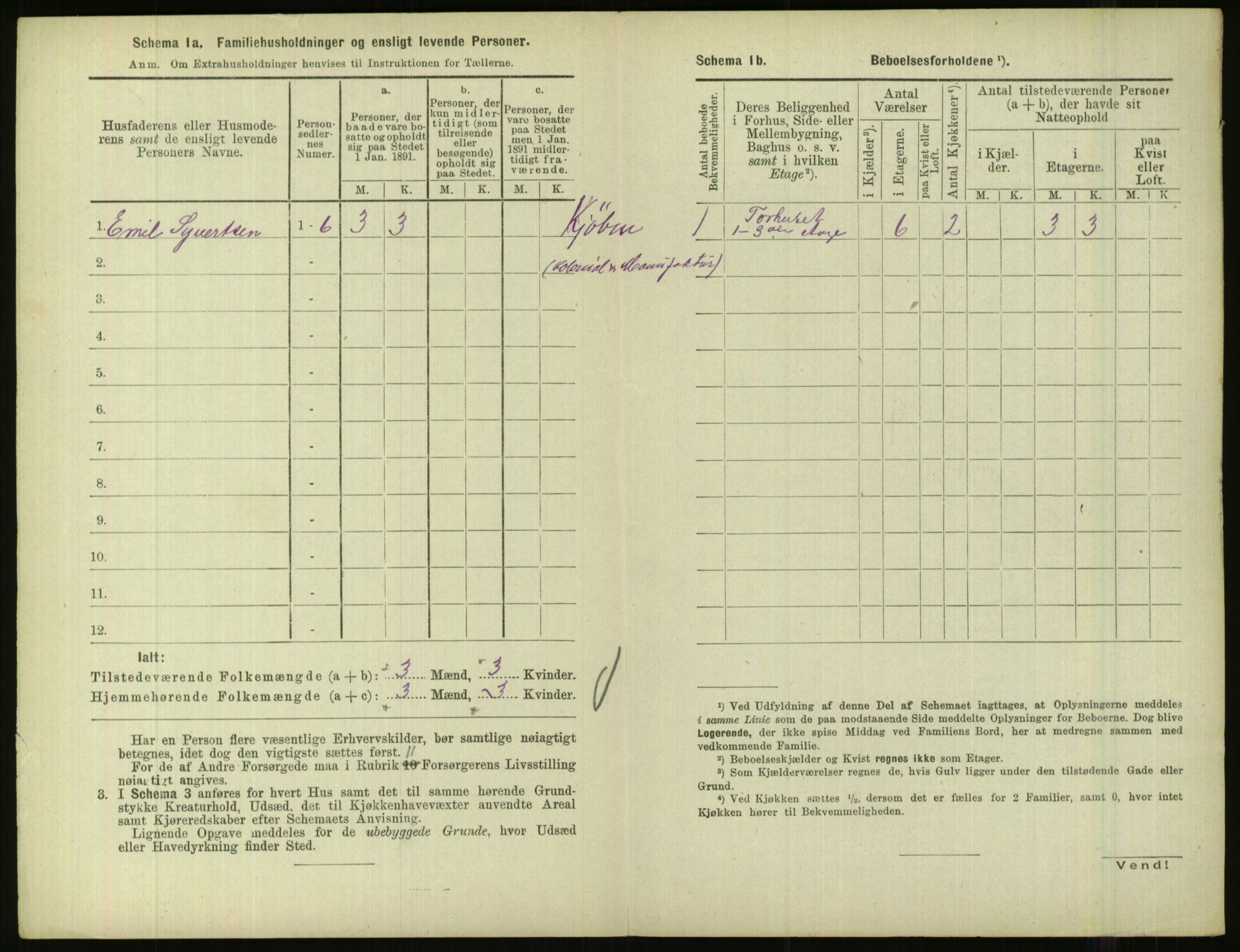 RA, 1891 census for 1001 Kristiansand, 1891, p. 1121