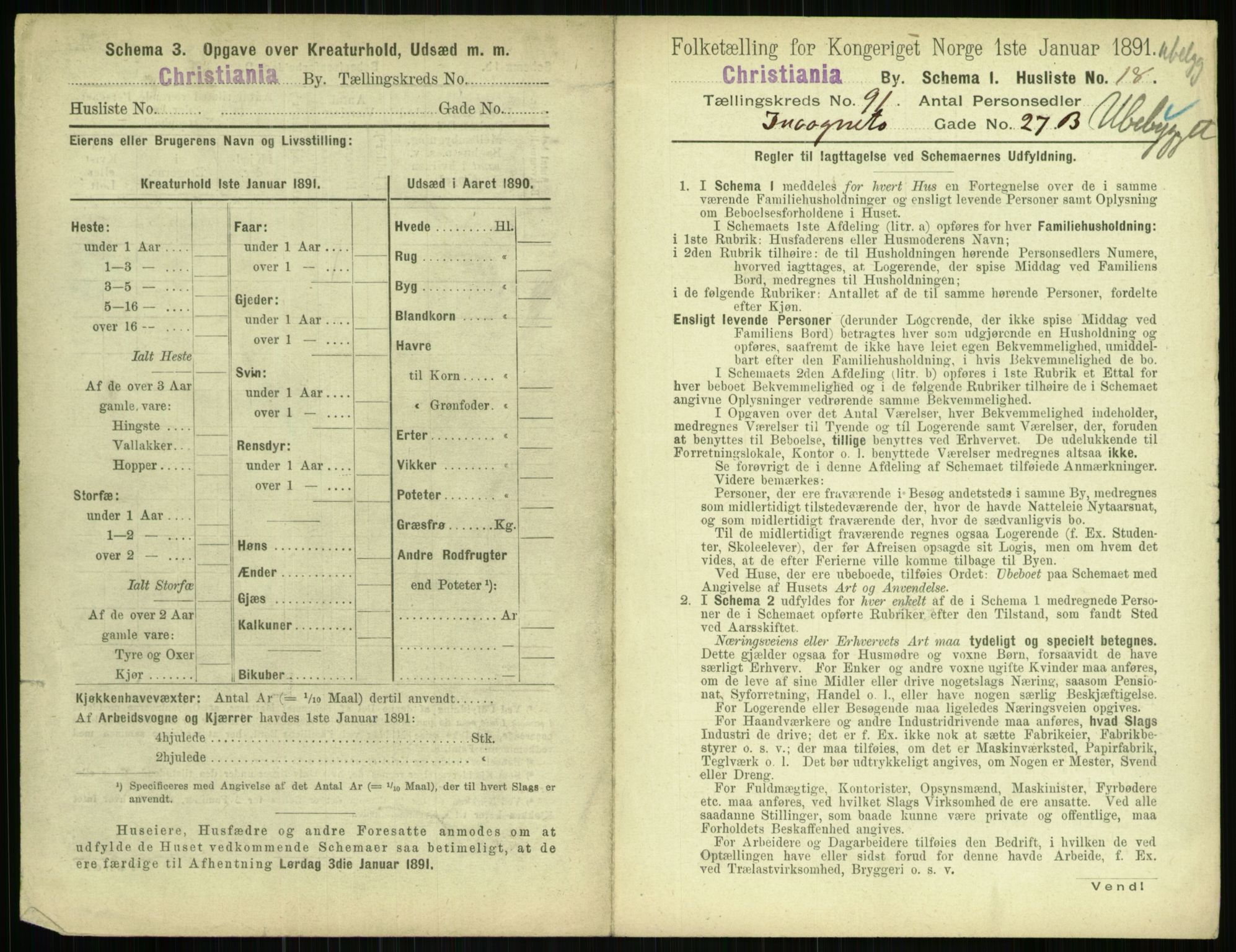 RA, 1891 census for 0301 Kristiania, 1891, p. 44636