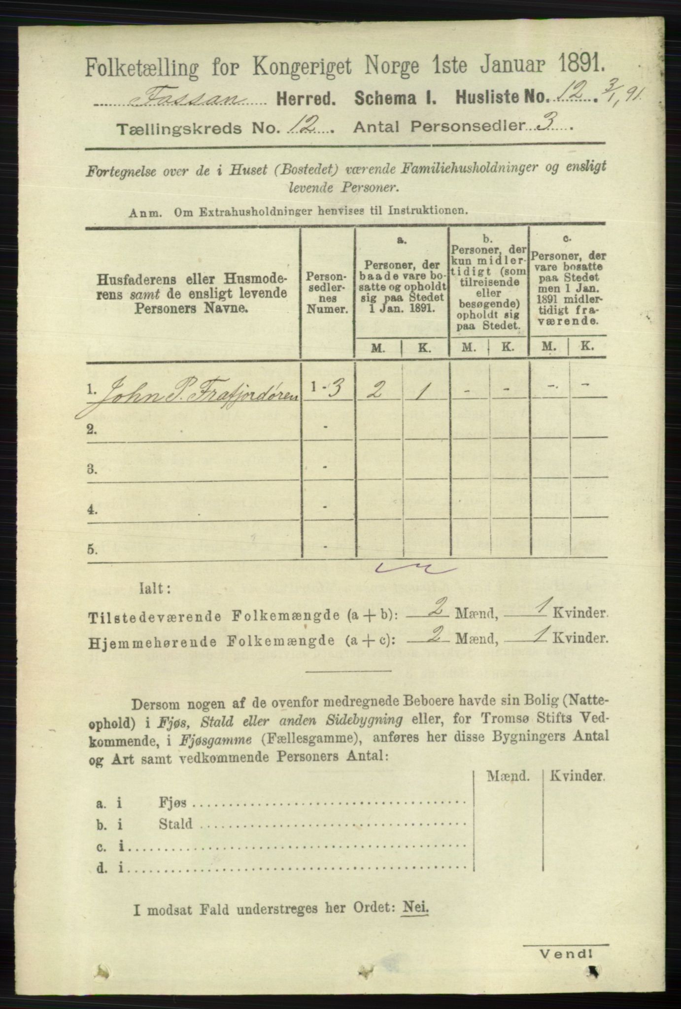 RA, 1891 census for 1129 Forsand, 1891, p. 1928
