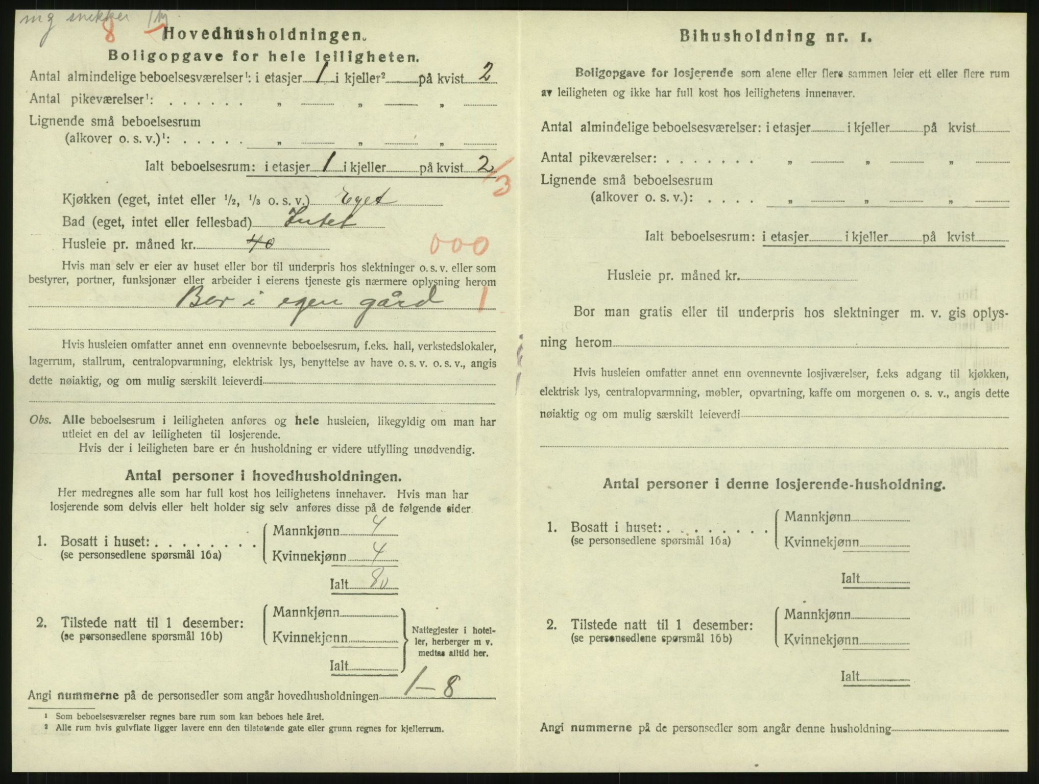 SAT, 1920 census for Namsos, 1920, p. 1998