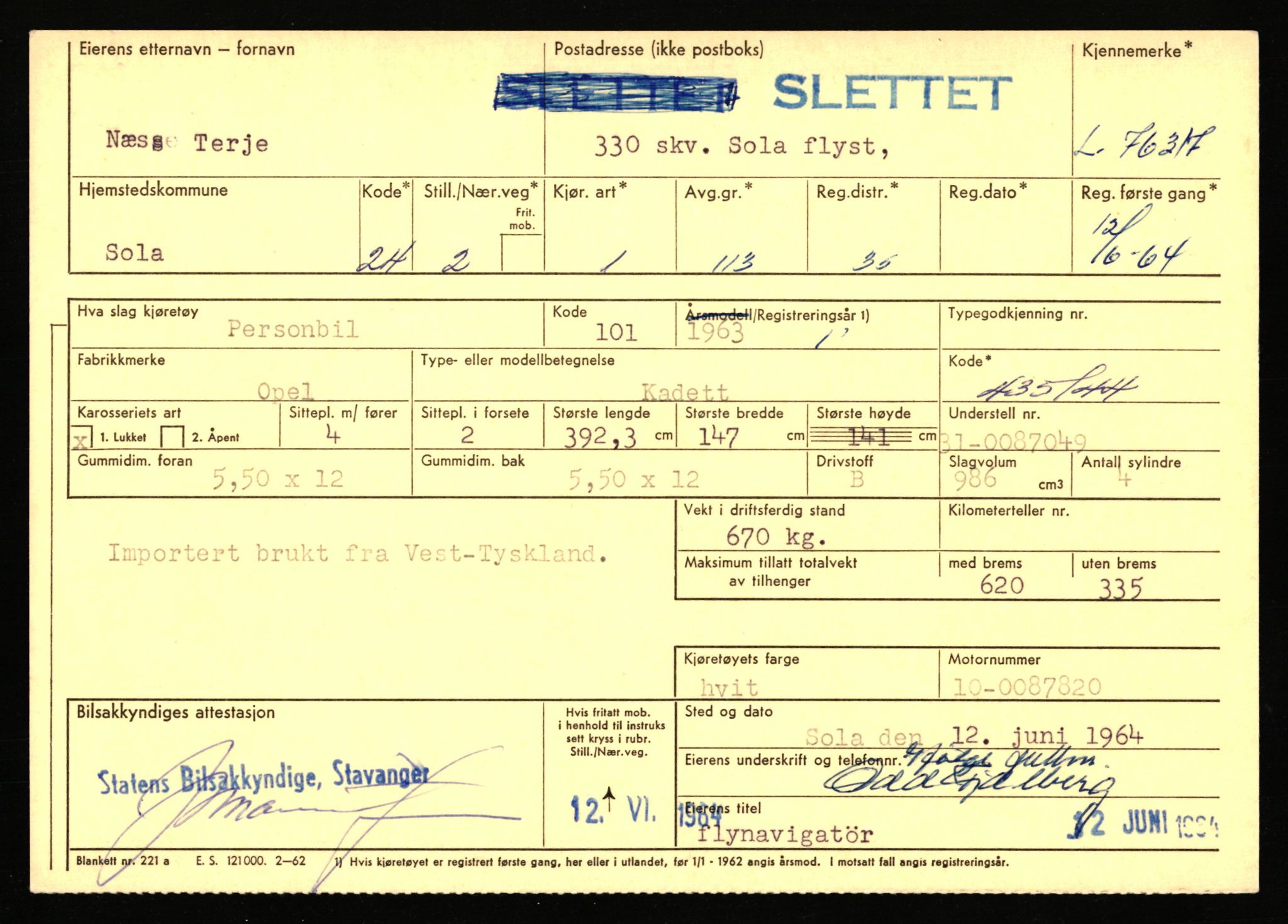 Stavanger trafikkstasjon, AV/SAST-A-101942/0/F/L0068: L-75000 - L-76799, 1930-1971, p. 1625