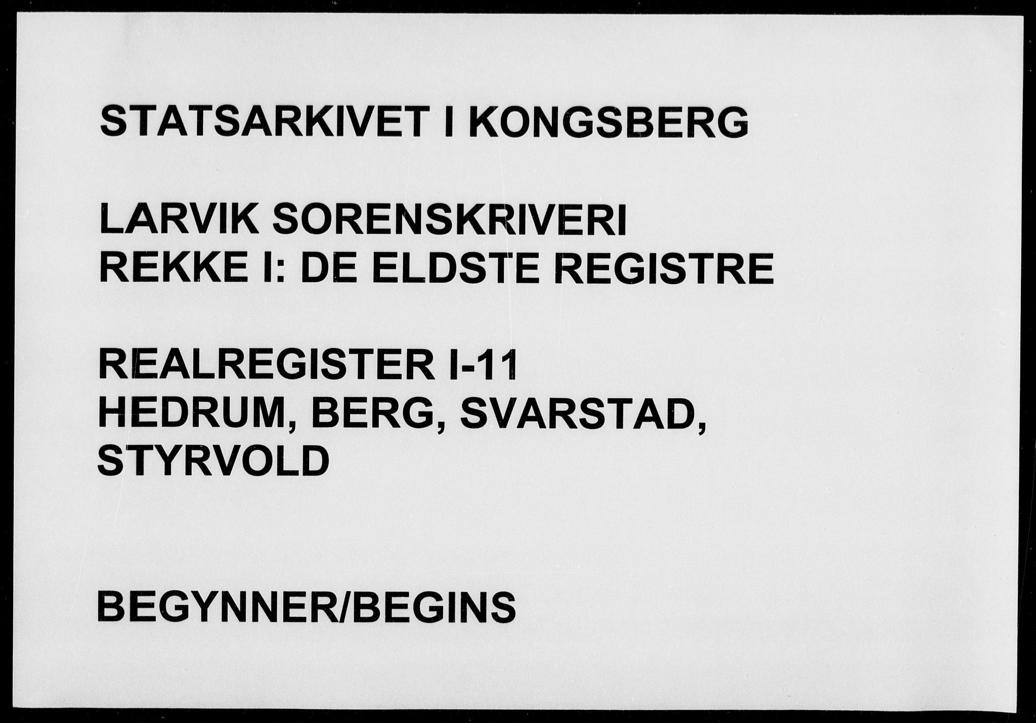 Larvik sorenskriveri, SAKO/A-83/G/Gb/Gbb/L0011: Mortgage register no. I 11