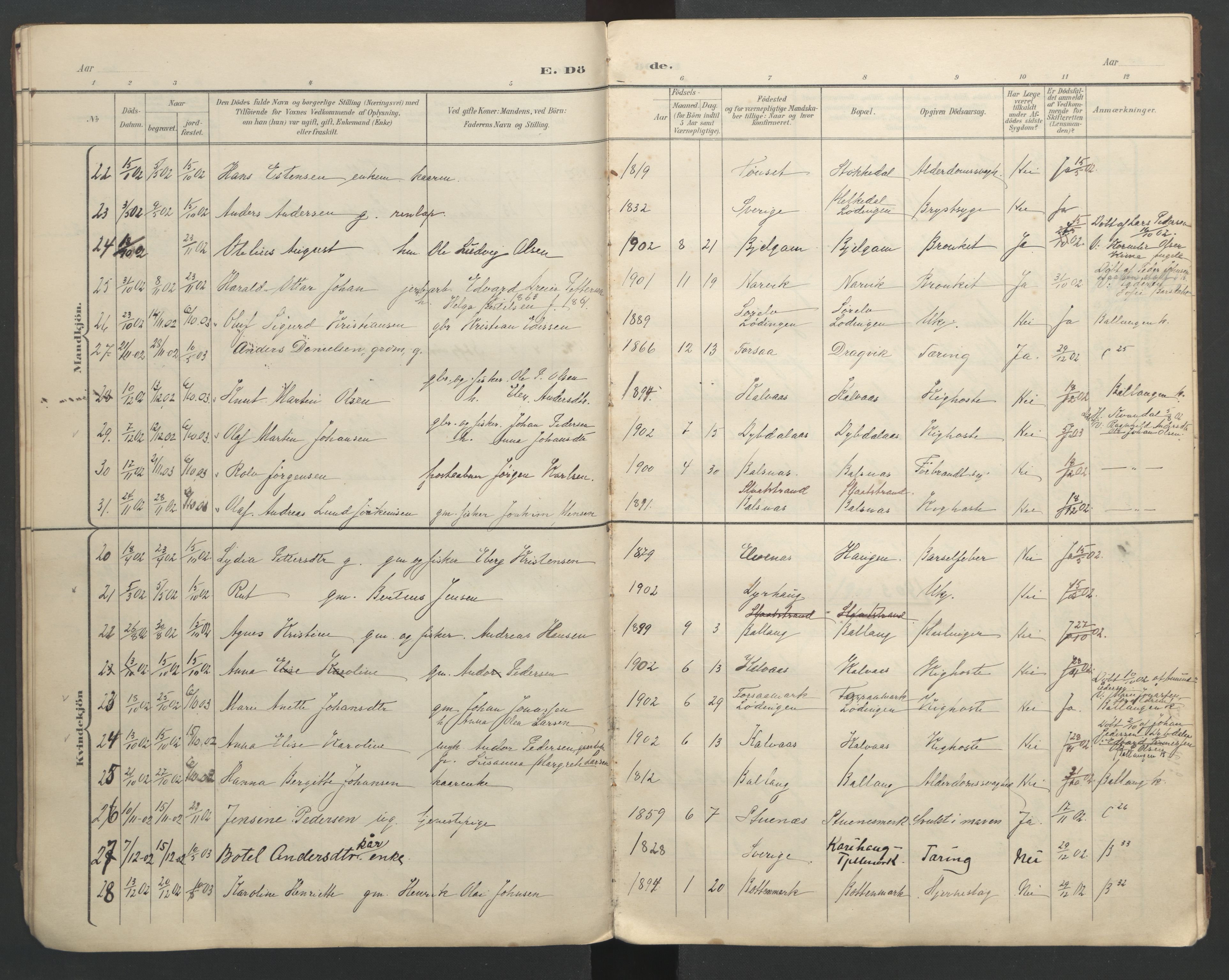 Ministerialprotokoller, klokkerbøker og fødselsregistre - Nordland, AV/SAT-A-1459/863/L0917: Parish register (copy) no. 863C07, 1898-1907