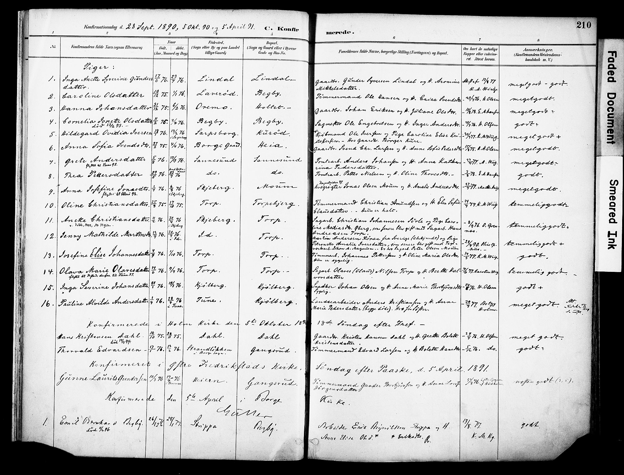 Borge prestekontor Kirkebøker, AV/SAO-A-10903/F/Fa/L0008: Parish register (official) no. I 8B, 1887-1902, p. 210