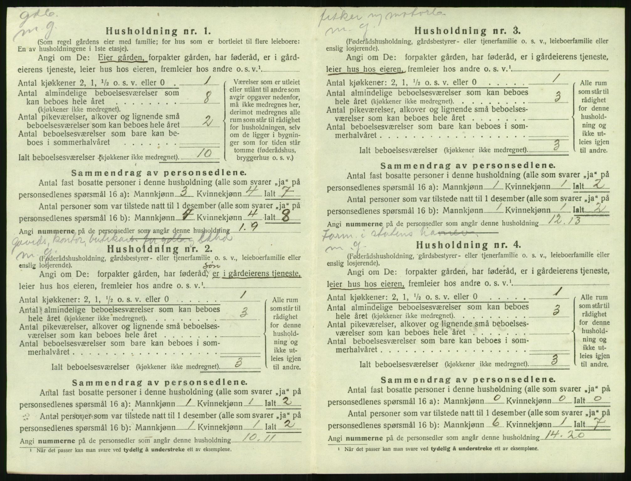 SAT, 1920 census for Sande (MR), 1920, p. 561