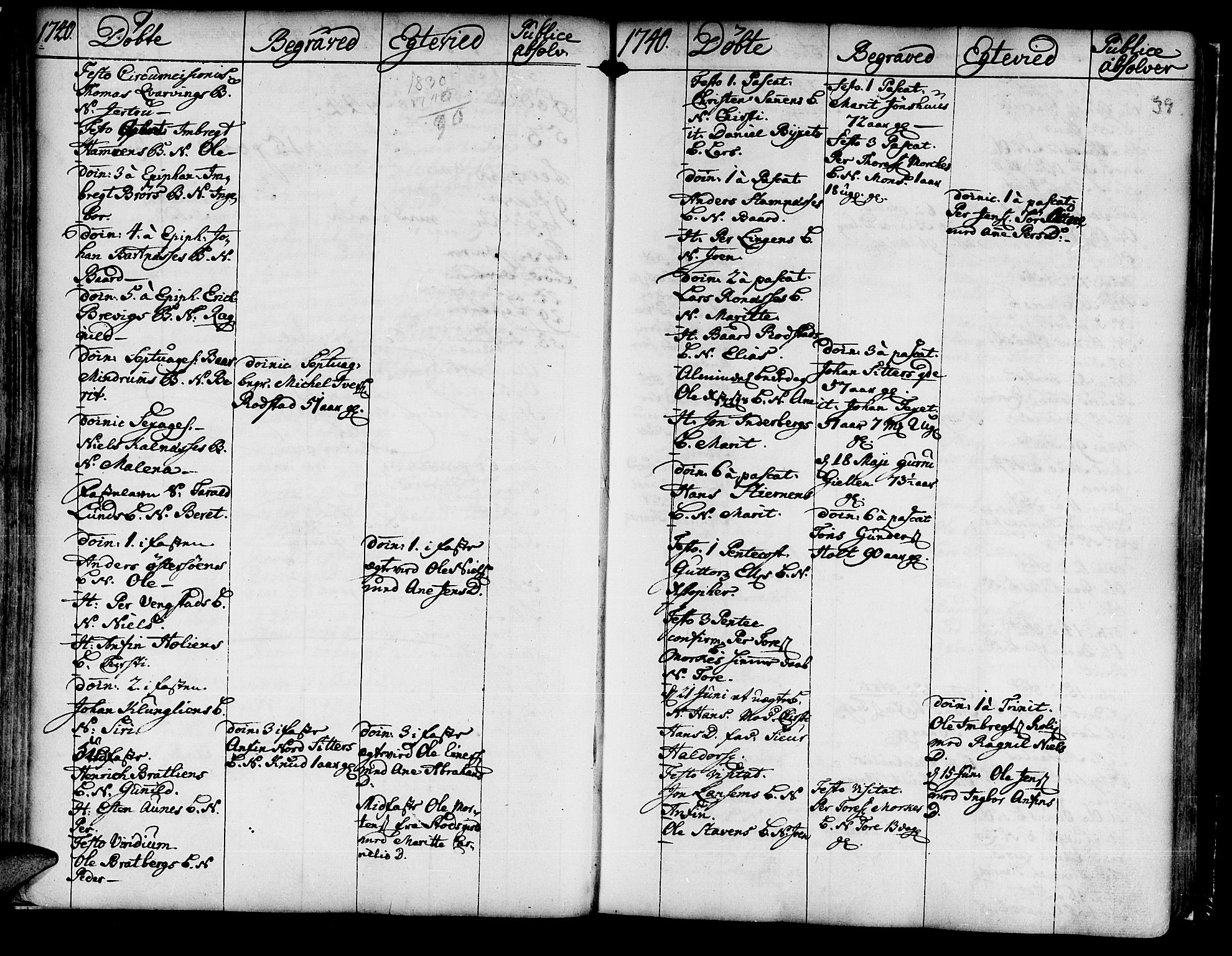 Ministerialprotokoller, klokkerbøker og fødselsregistre - Nord-Trøndelag, SAT/A-1458/741/L0385: Parish register (official) no. 741A01, 1722-1815, p. 39