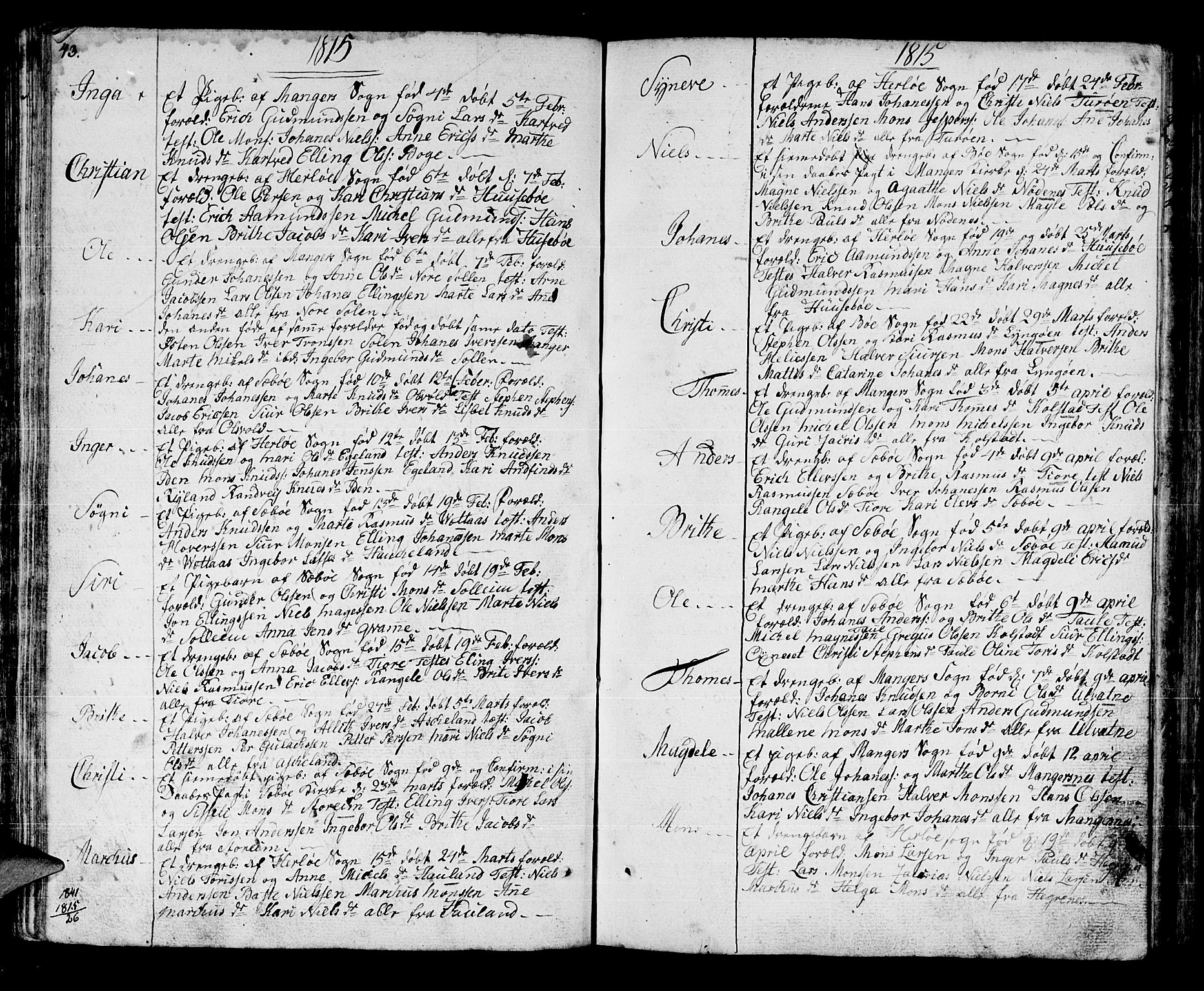 Manger sokneprestembete, SAB/A-76801/H/Haa: Parish register (official) no. A 2, 1792-1815, p. 139