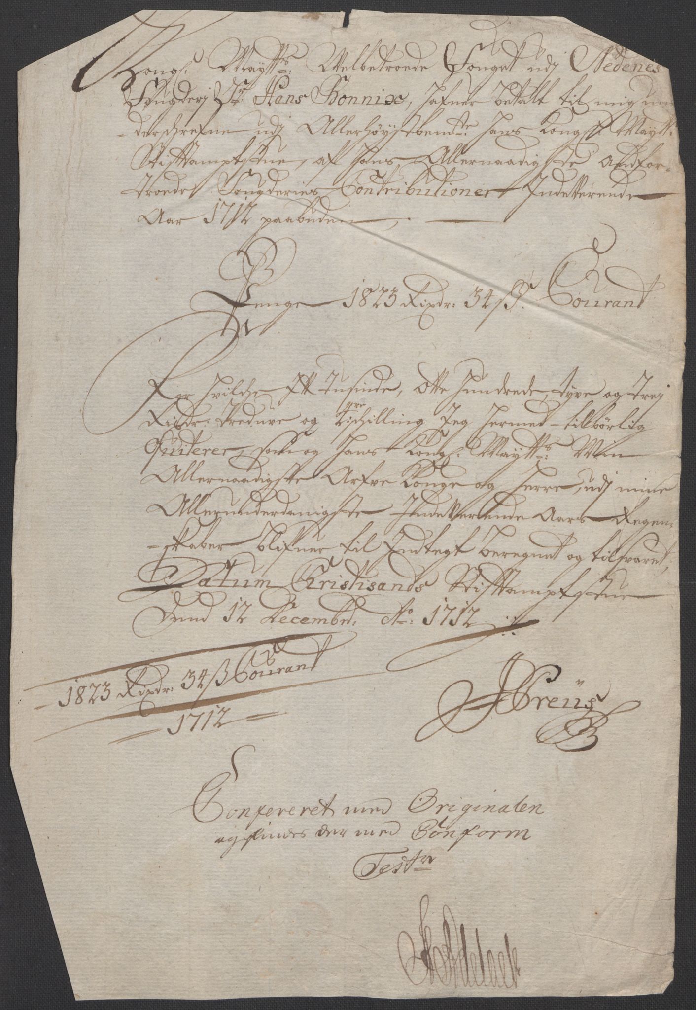 Rentekammeret inntil 1814, Reviderte regnskaper, Fogderegnskap, AV/RA-EA-4092/R39/L2320: Fogderegnskap Nedenes, 1712, p. 356