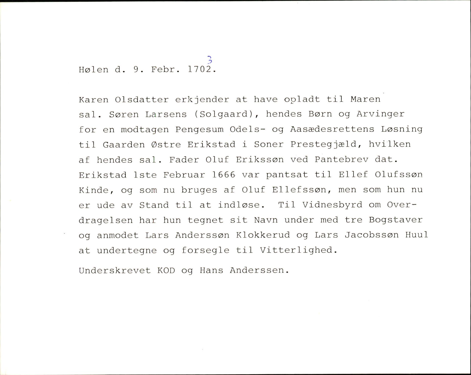 Riksarkivets diplomsamling, AV/RA-EA-5965/F35/F35k/L0001: Regestsedler: Prestearkiver fra Østfold og Akershus, p. 783