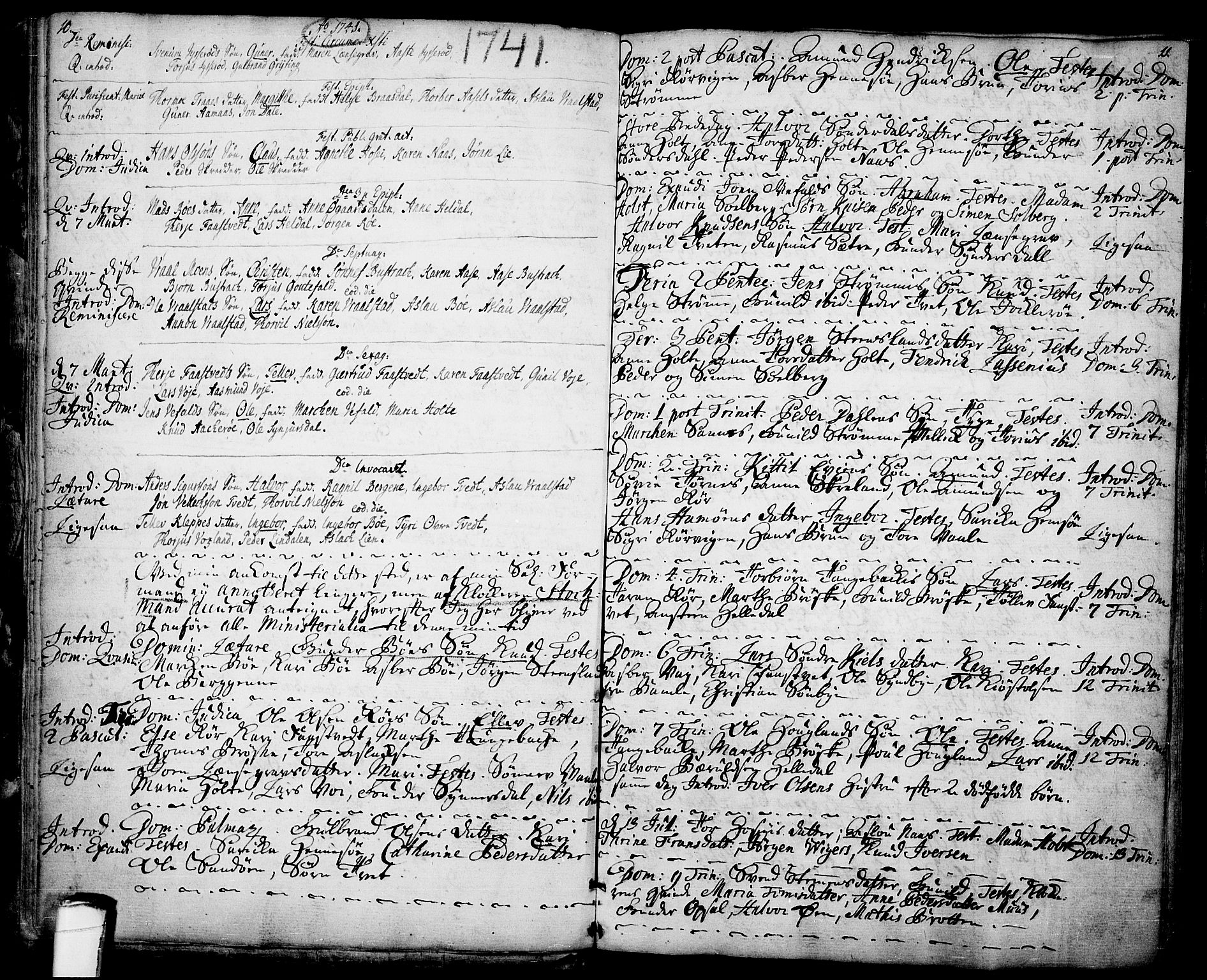 Drangedal kirkebøker, AV/SAKO-A-258/F/Fa/L0001: Parish register (official) no. 1, 1697-1767, p. 10-11
